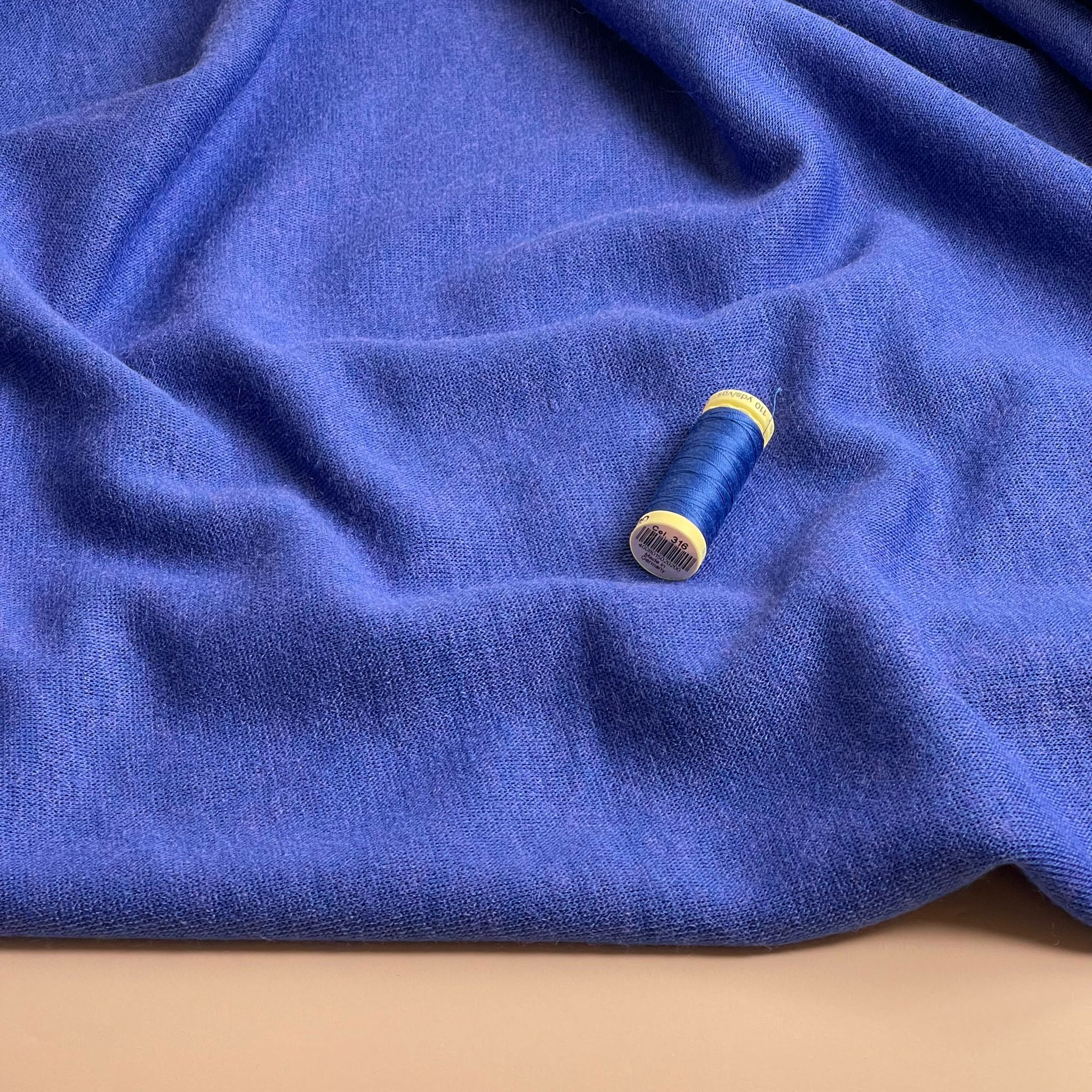 Soft Touch Viscose Blend Sweater Knit in Royal Blue