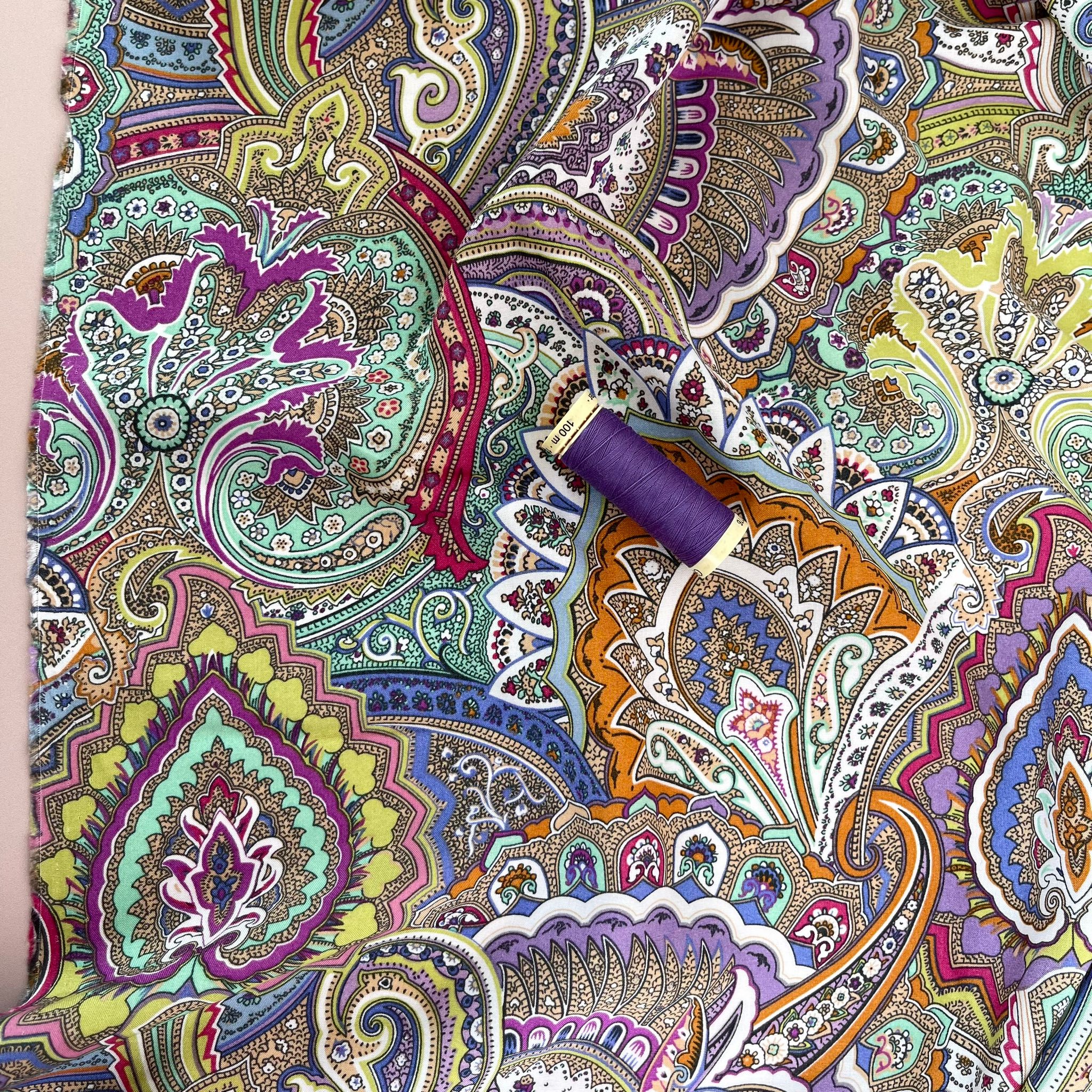 Joyful Paisley Viscose Fabric