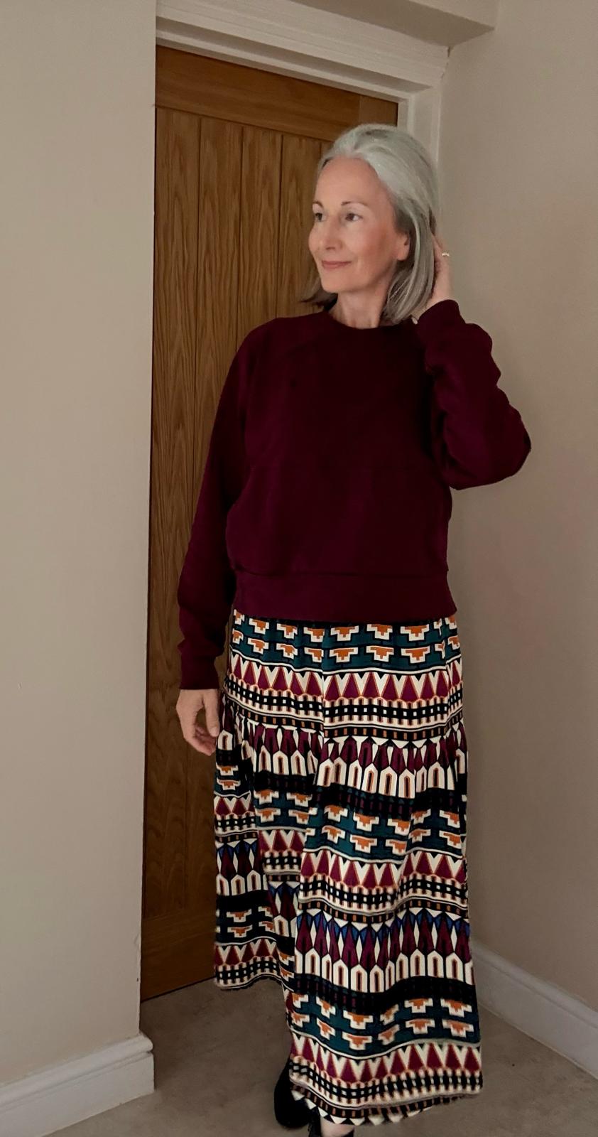 Sewing Kit - Luella Skirt in Autumn Jewel Viscose (Multiple Colours)