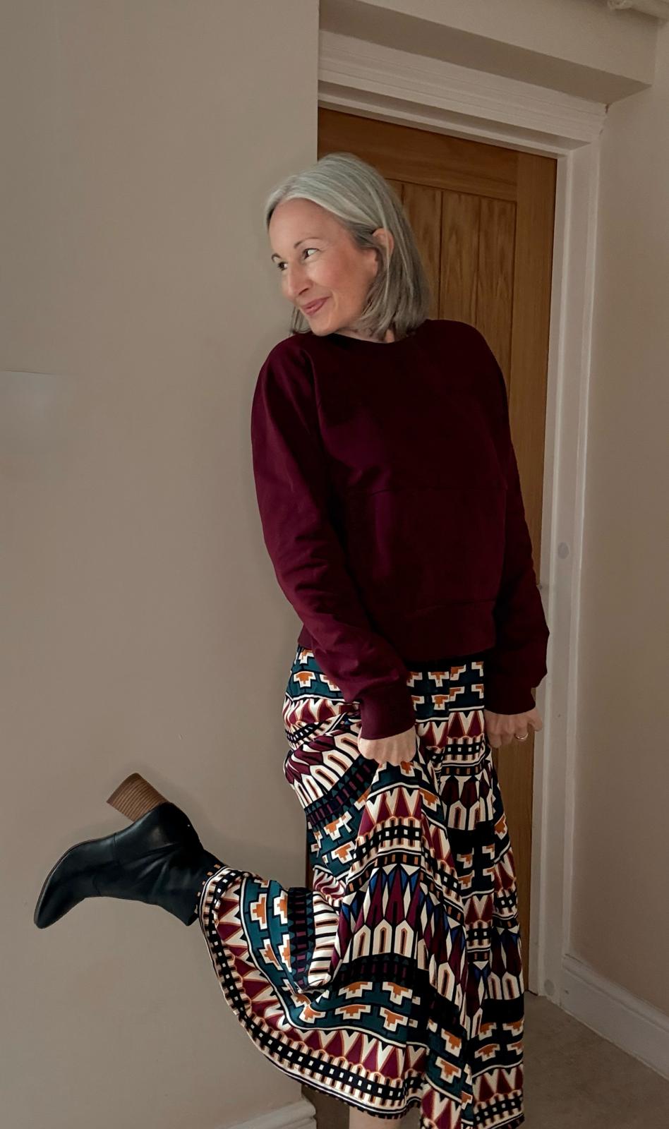 Sewing Kit - Luella Skirt in Autumn Jewel Viscose (Multiple Colours)