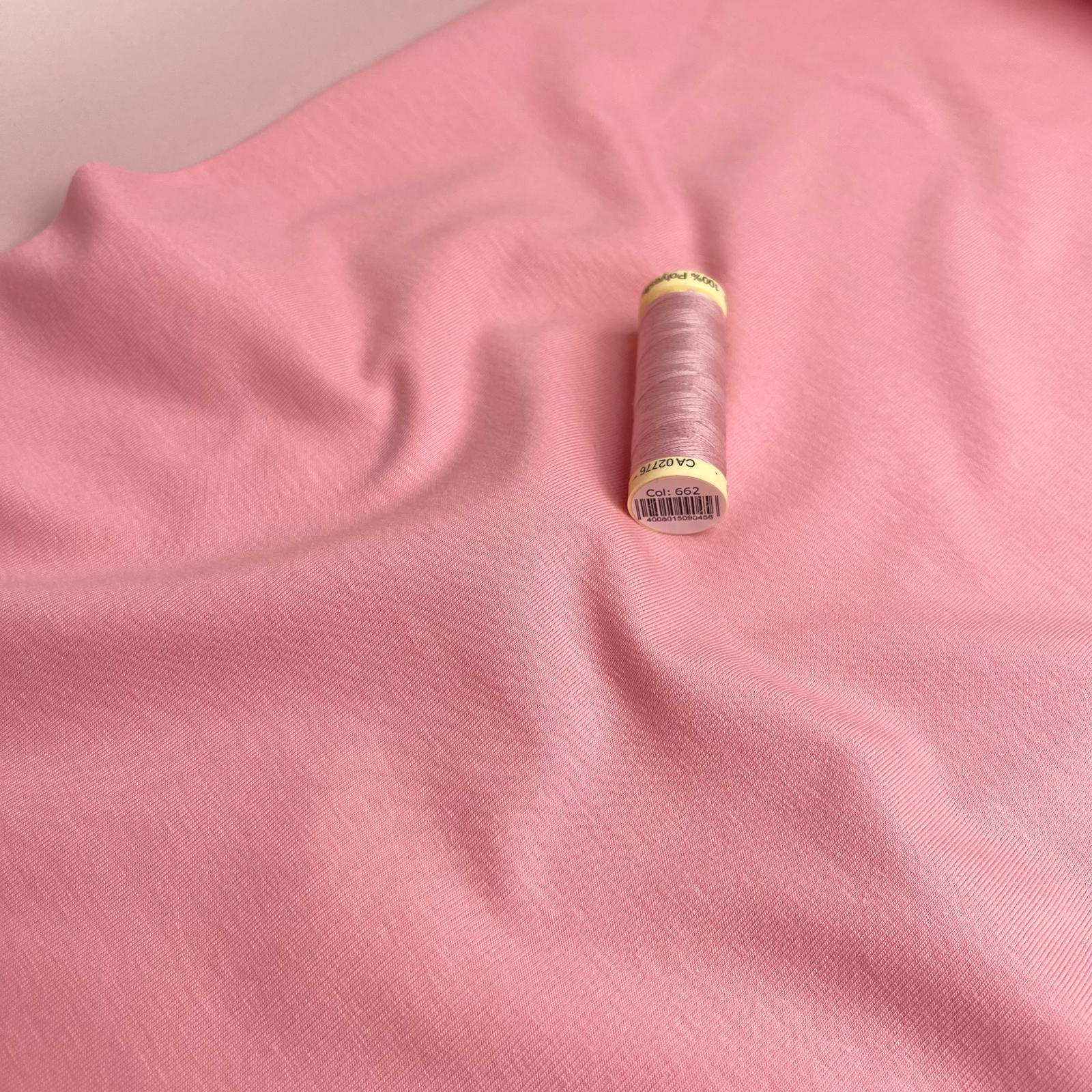 Essential Chic Pink Cotton Jersey Fabric