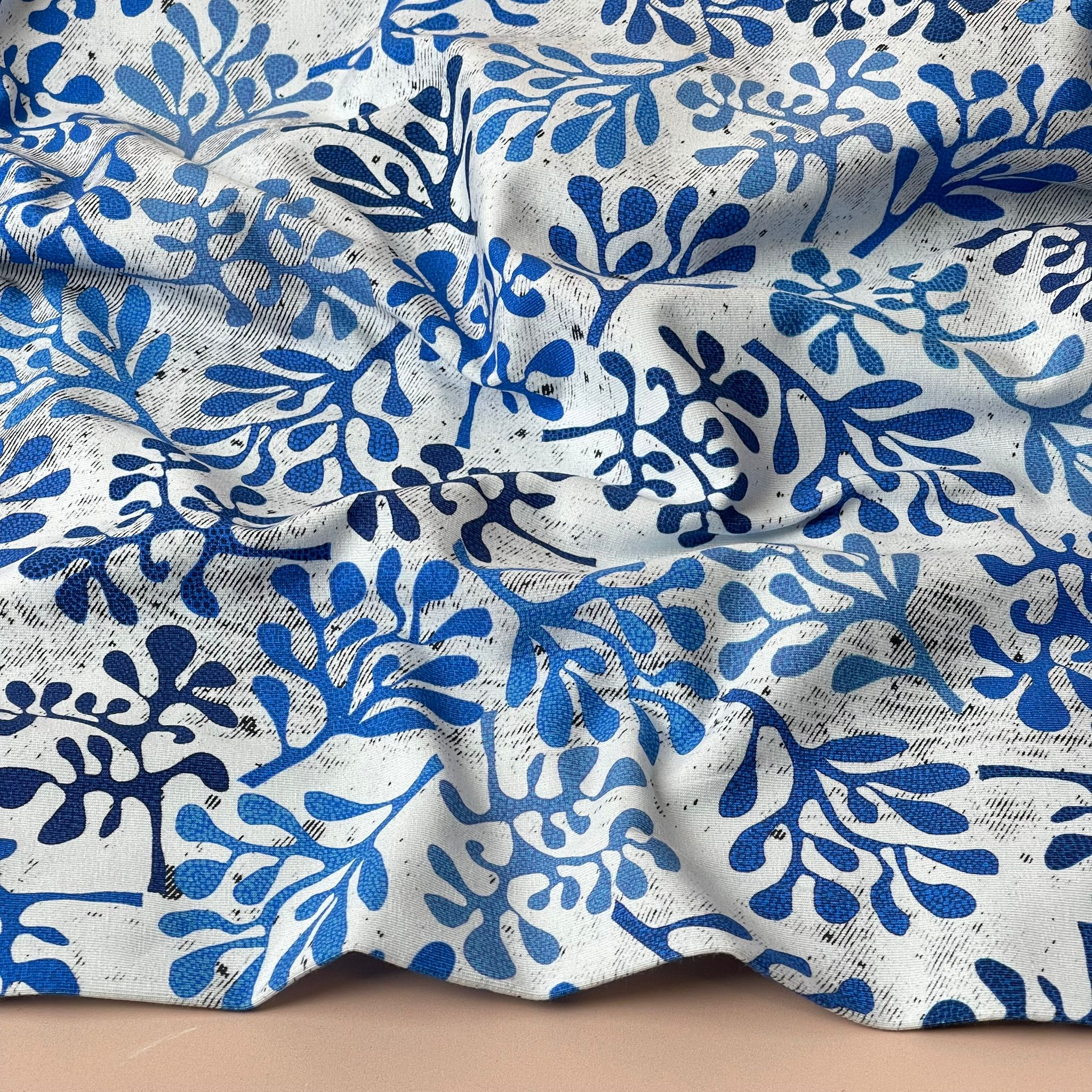 Danish Design - Coastal Seaweed Cotton Jersey Fabric