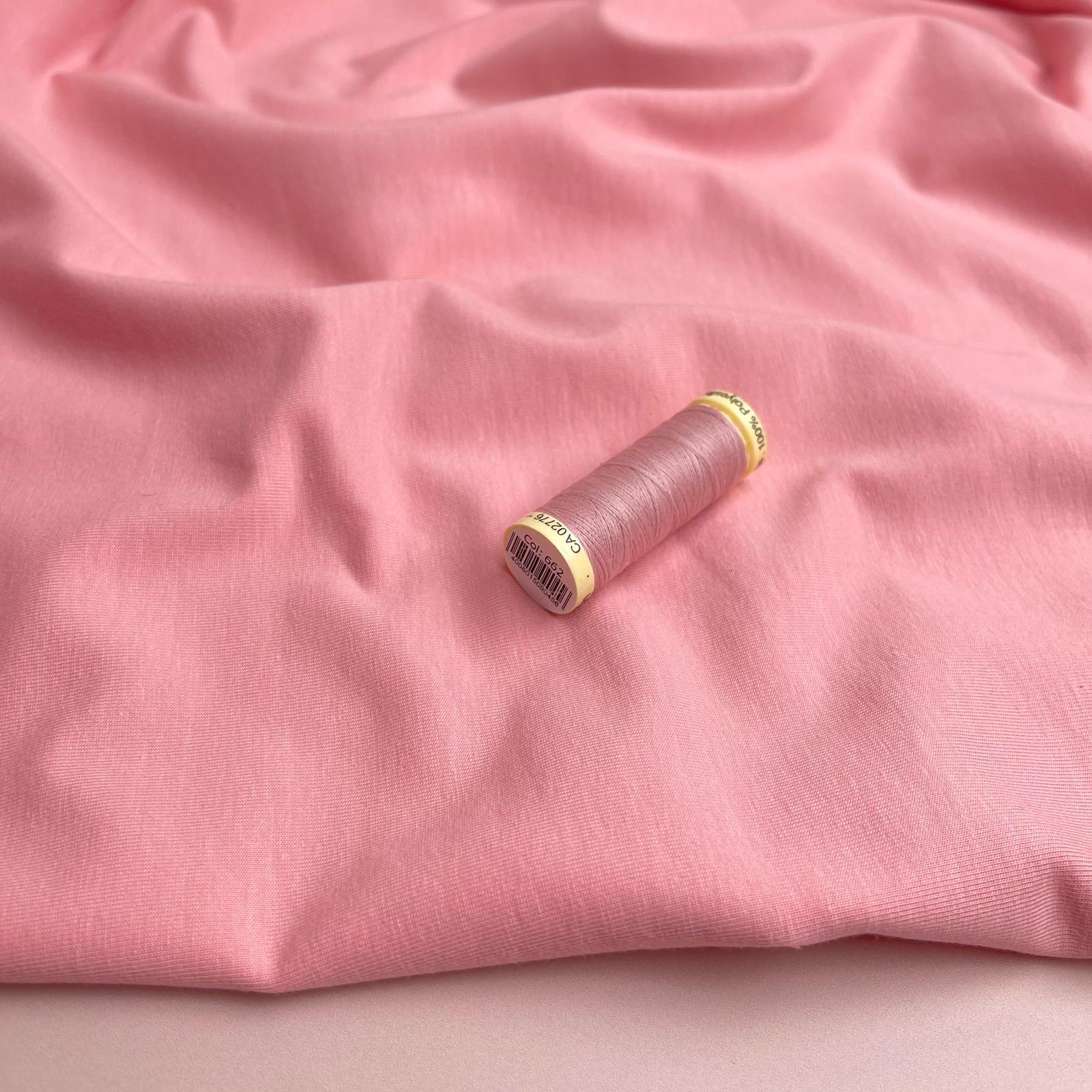 Essential Chic Pink Cotton Jersey Fabric