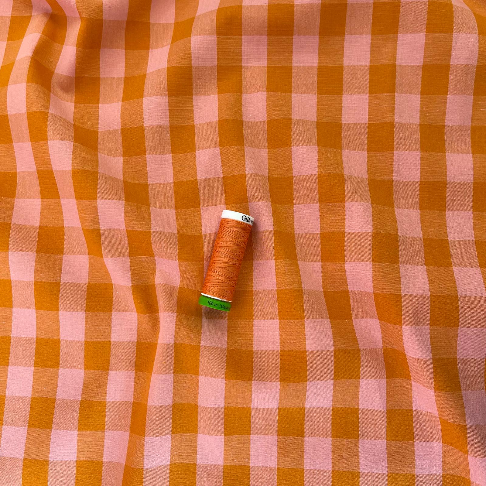 Yarn Dyed Fruit Salad Gingham Cotton Fabric