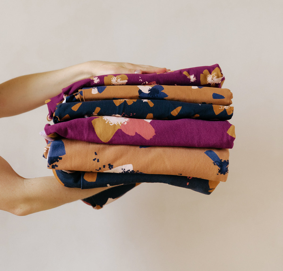 Églantine & Zoé - Anemone Camel Organic Cotton Brushed Sweat-shirting