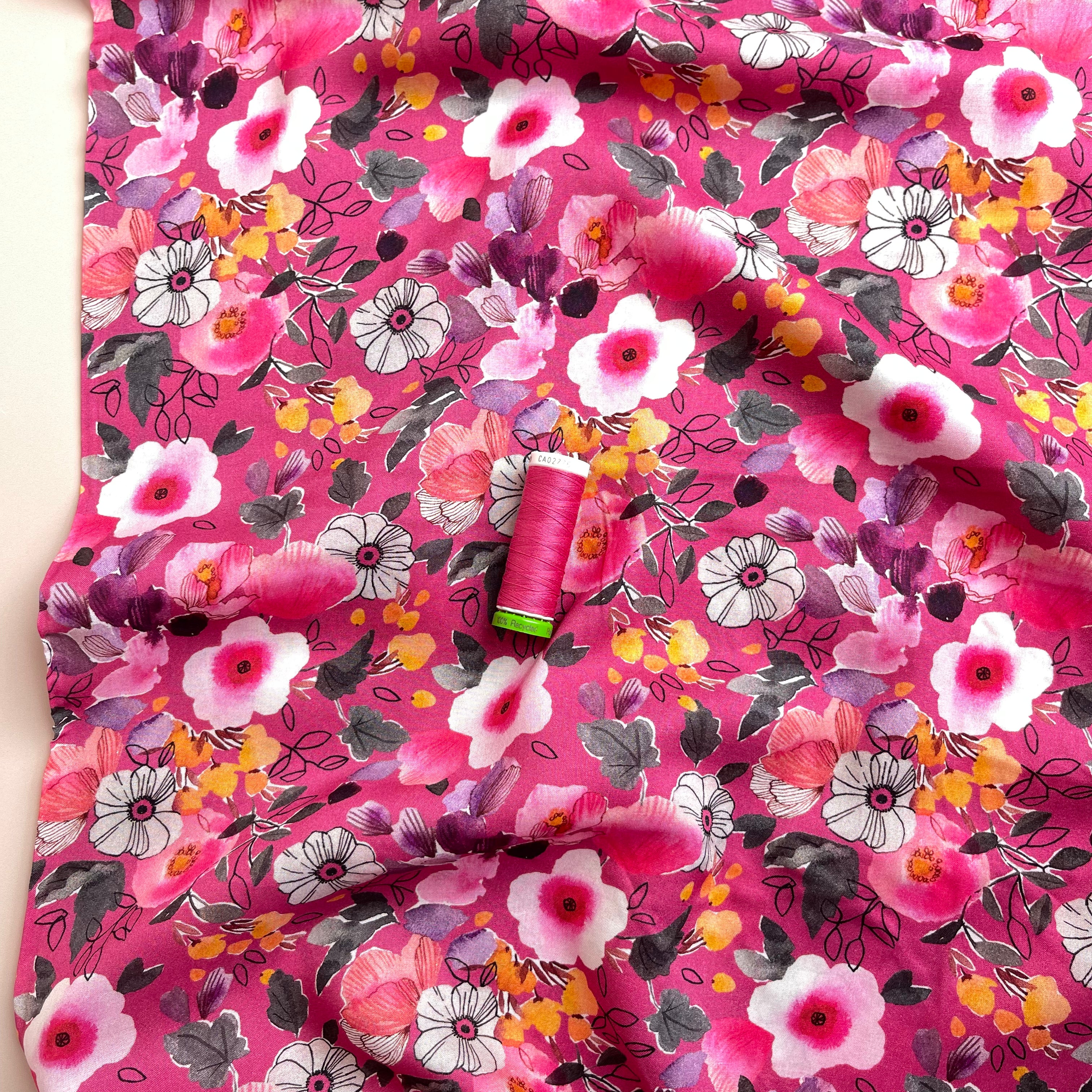 Flora by Victoria Johnson Rayon Fabric