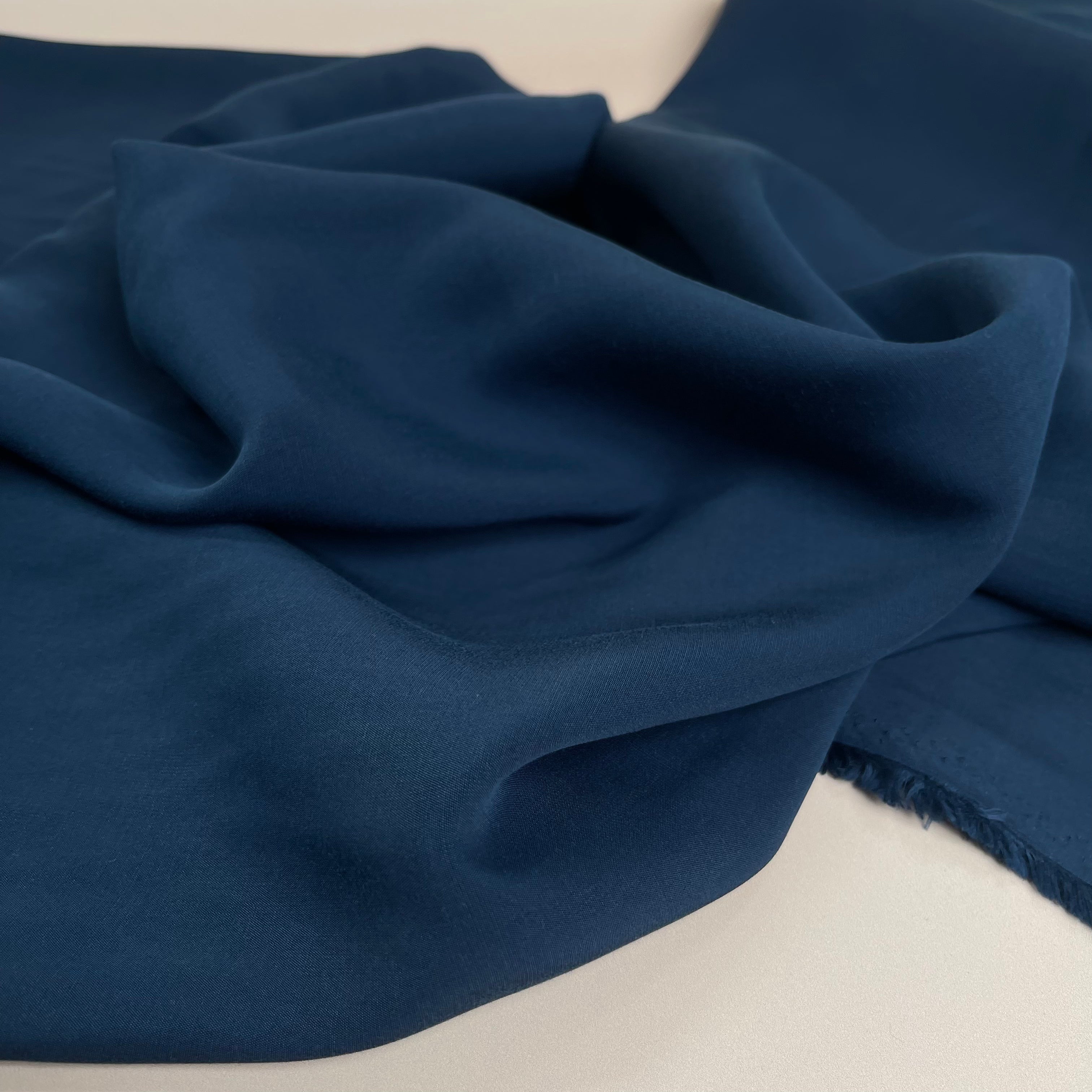 Serene Sandwashed Viscose (WITH FAULTS) in Navy Blue