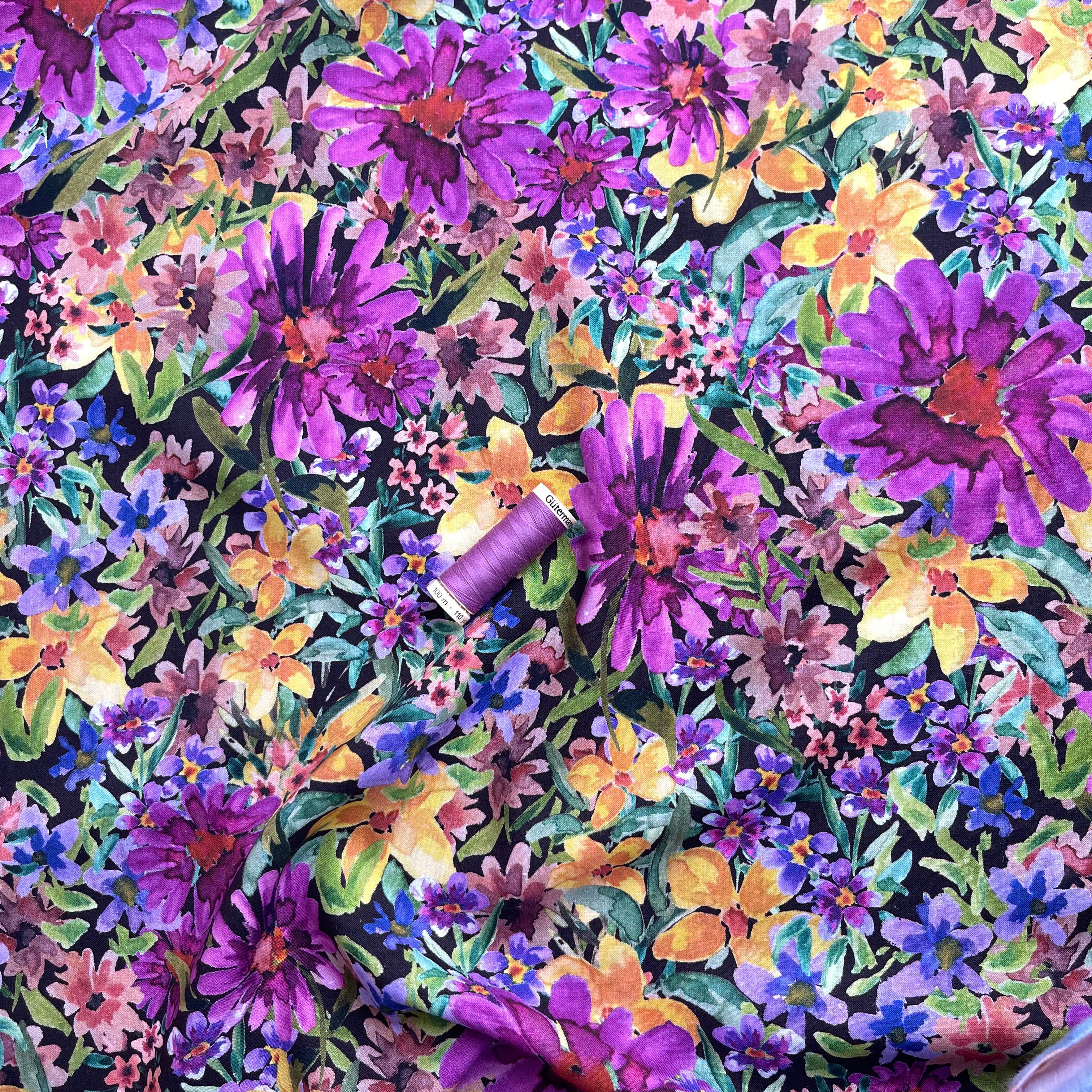 Botanist’s Garden Viscose Linen Blend Fabric