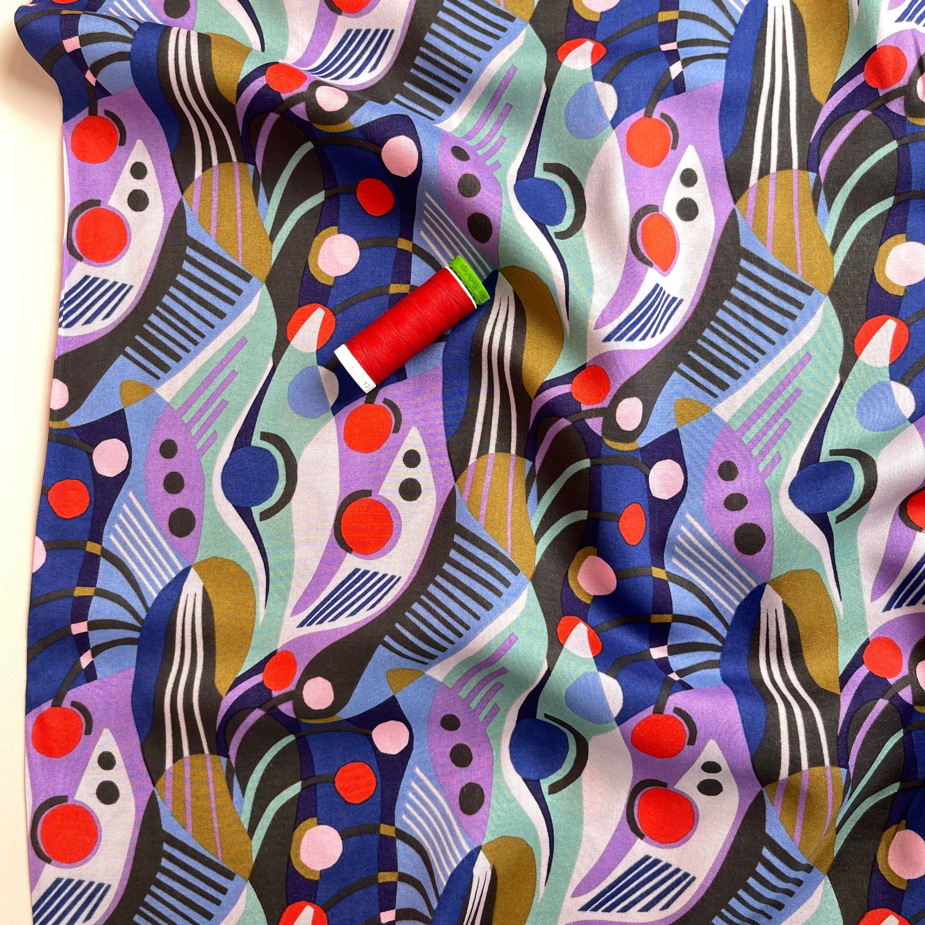 Cloud 9 Fabrics - Abstract Dreams from Wildscape Modal Rayon