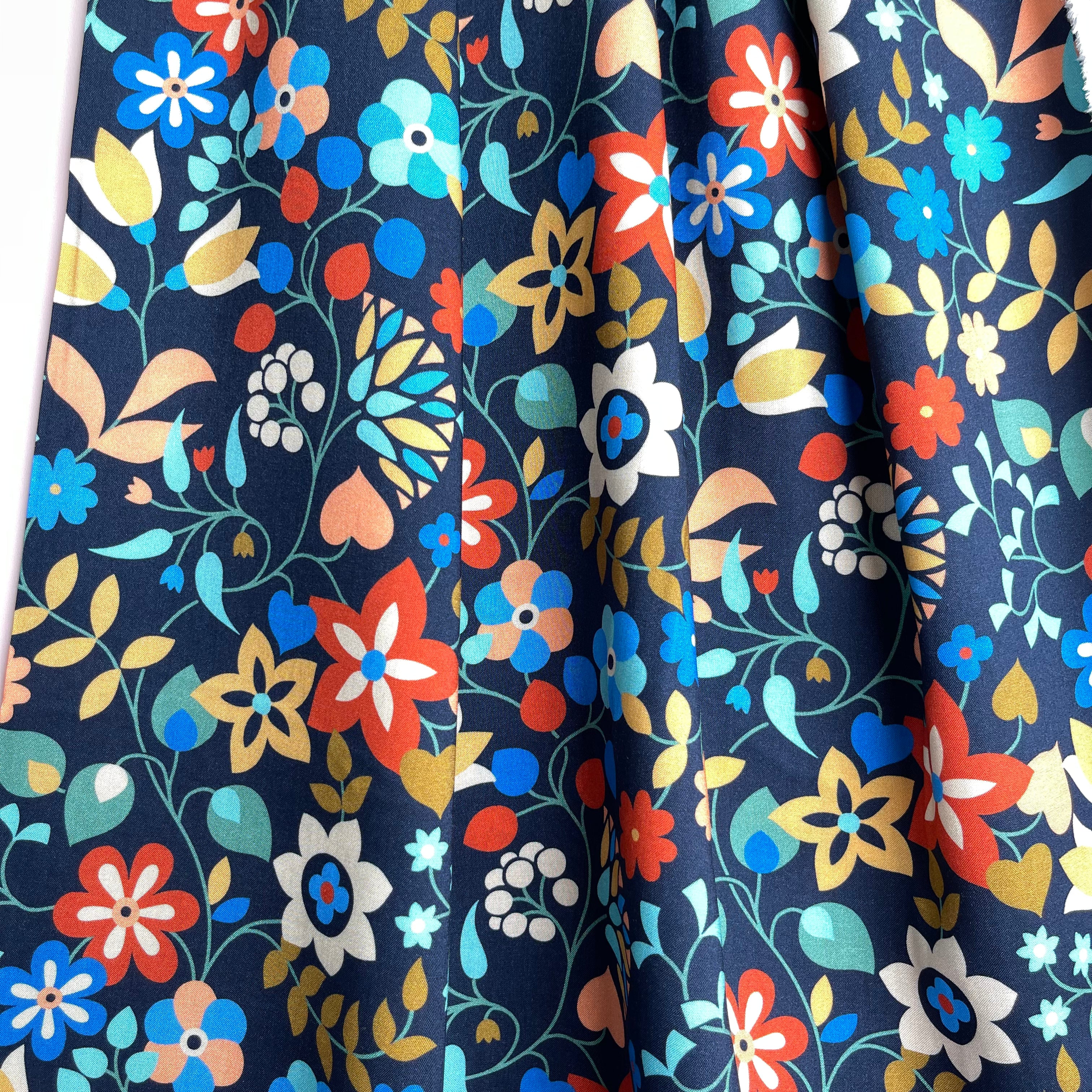 Tapestry by Sholto Drumlanrig in Denim Rayon Fabric