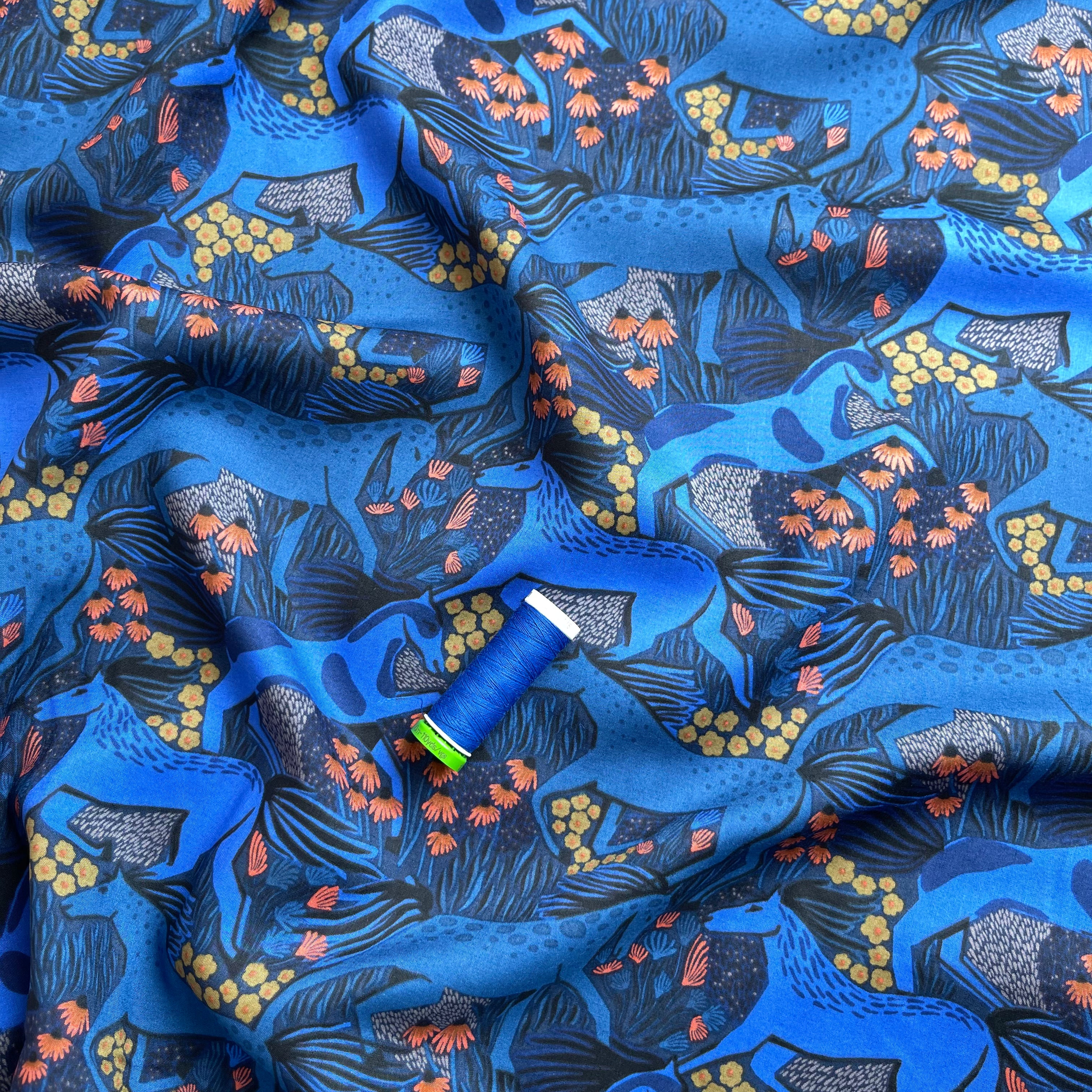 Cloud 9 Fabrics - Wild Horses from Wildscape Modal Rayon