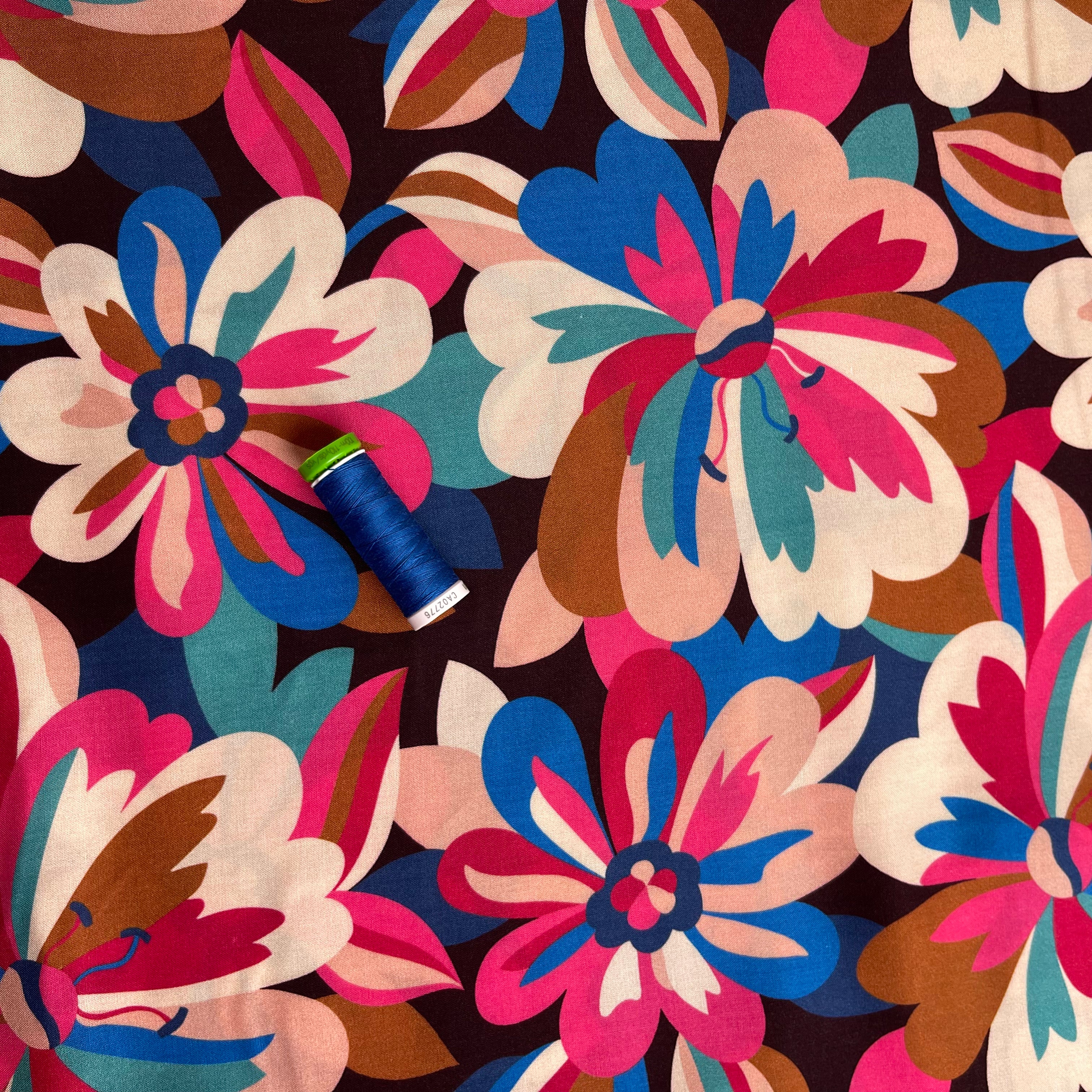 Tapestry by Sholto Drumlanrig in Berry Rayon Fabric