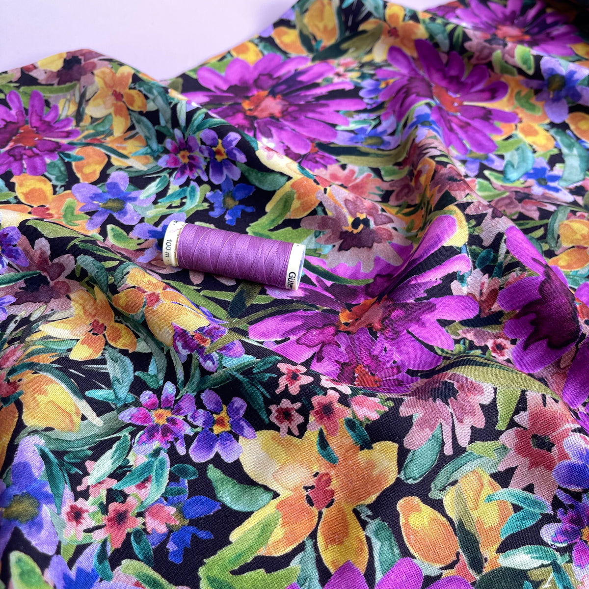 Botanist’s Garden Viscose Linen Blend Fabric Lamazi Fabrics