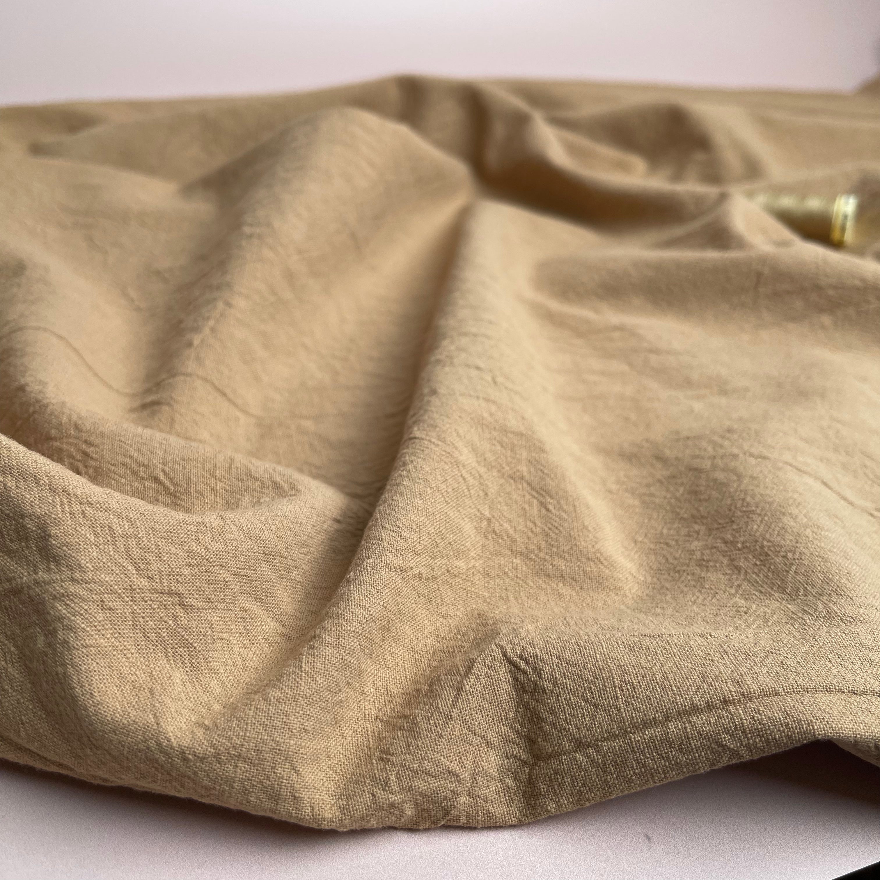 Vintage Camel Washed Cotton