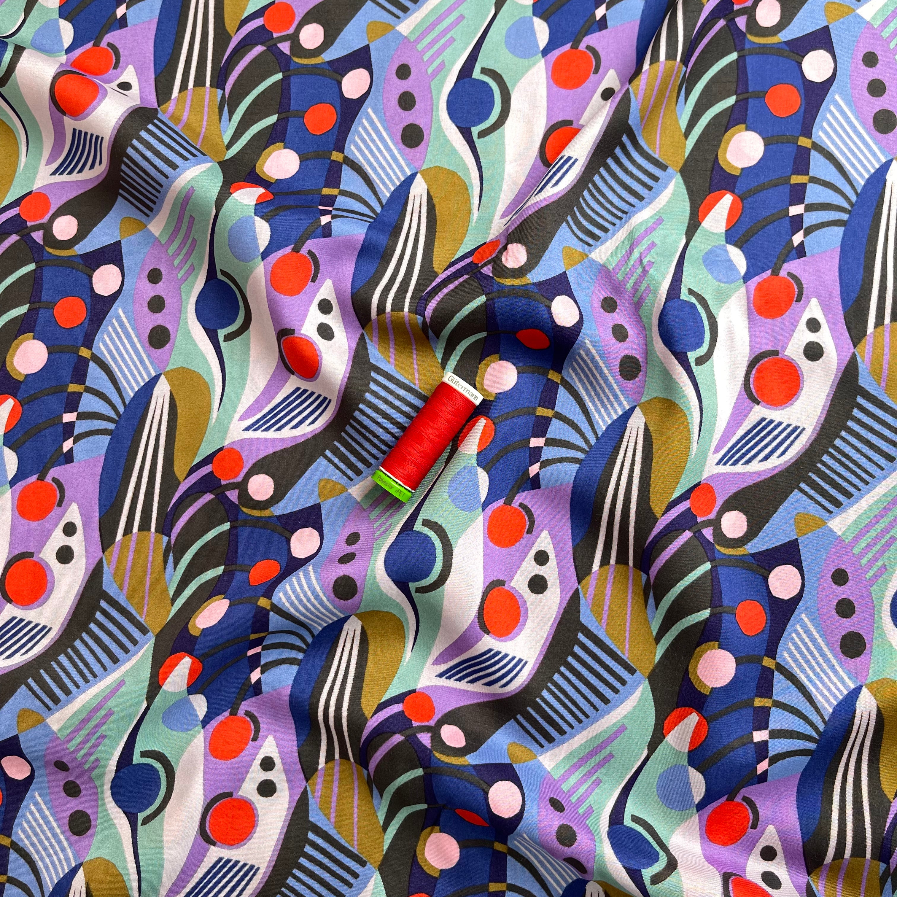 Cloud 9 Fabrics - Abstract Dreams from Wildscape Modal Rayon