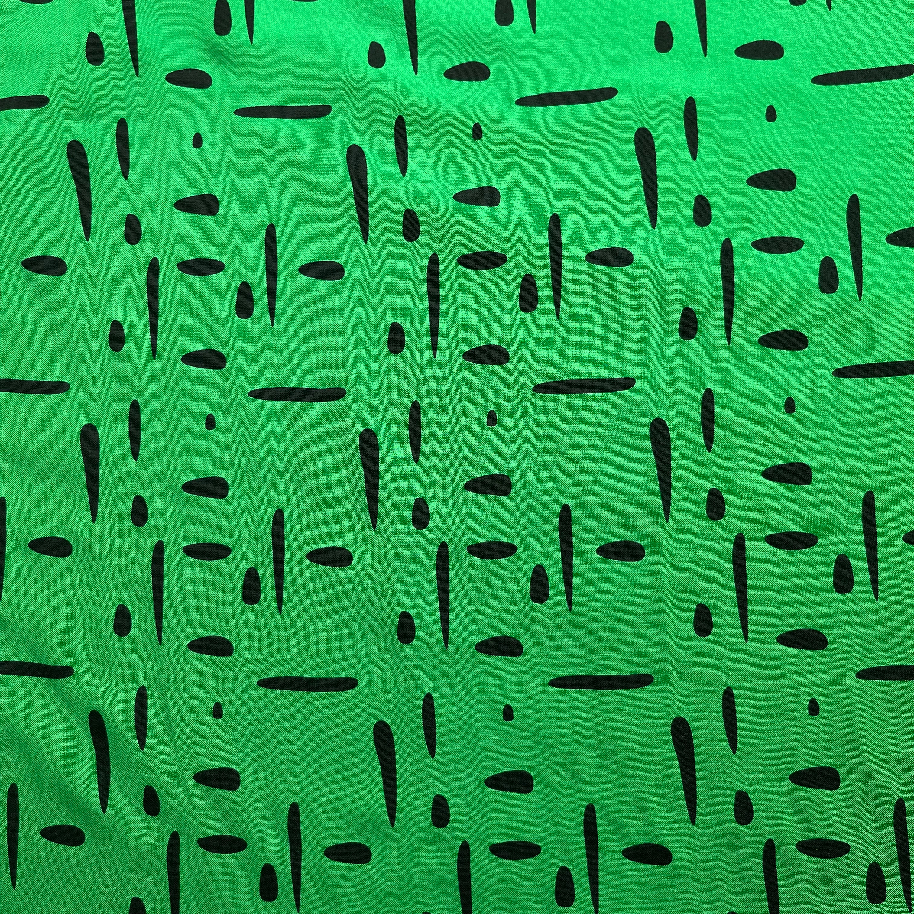 Fibre Mood Dashes and Dots Green ECOVERO™ Viscose