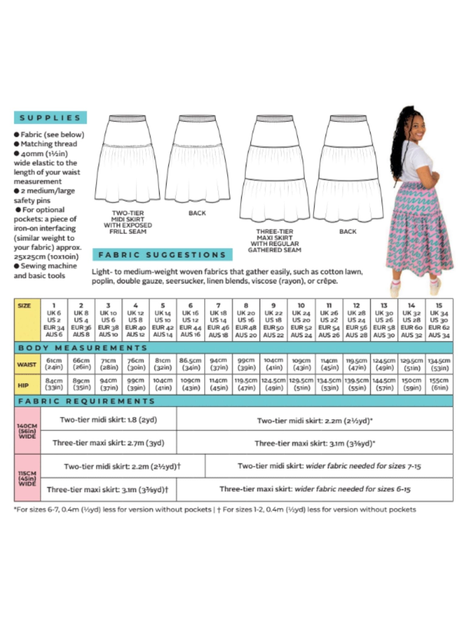 Tilly and the Buttons - Luella Skirt Sewing Paper Pattern (6-34)