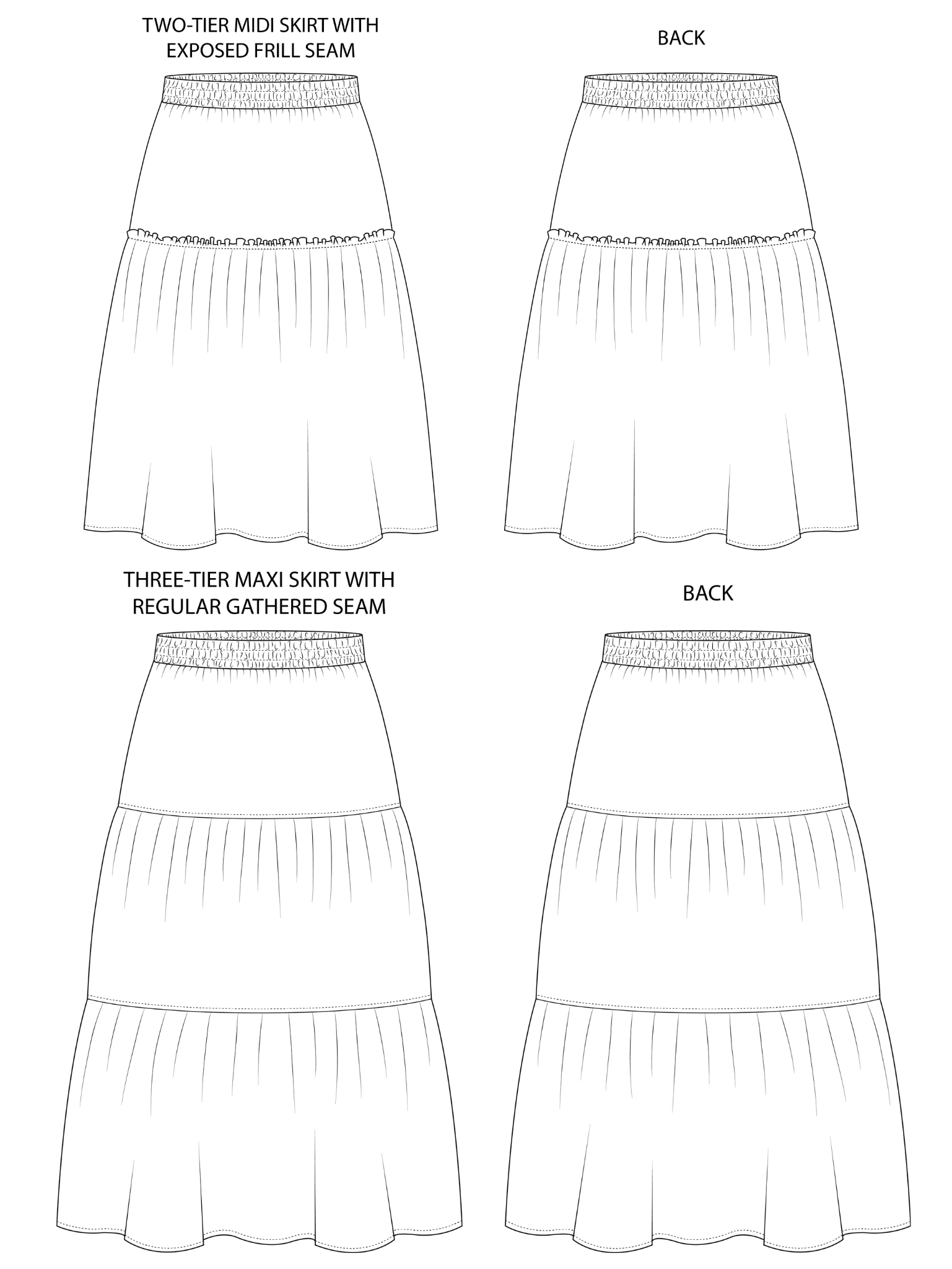 Tilly and the Buttons - Luella Skirt Sewing Paper Pattern (6-34)