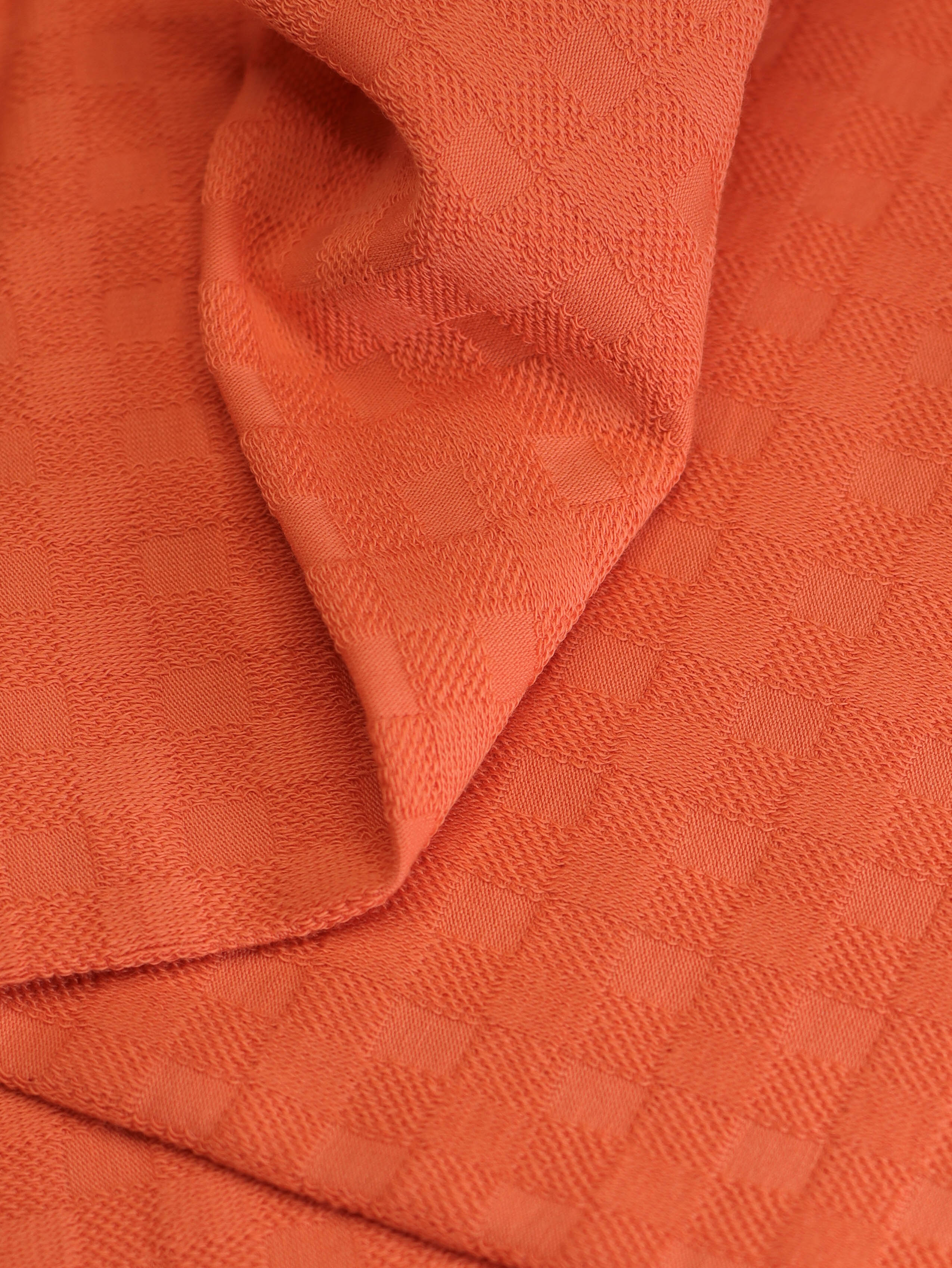 Mind The MAKER - Chess Knit Organic Cotton Knit in Mandarin