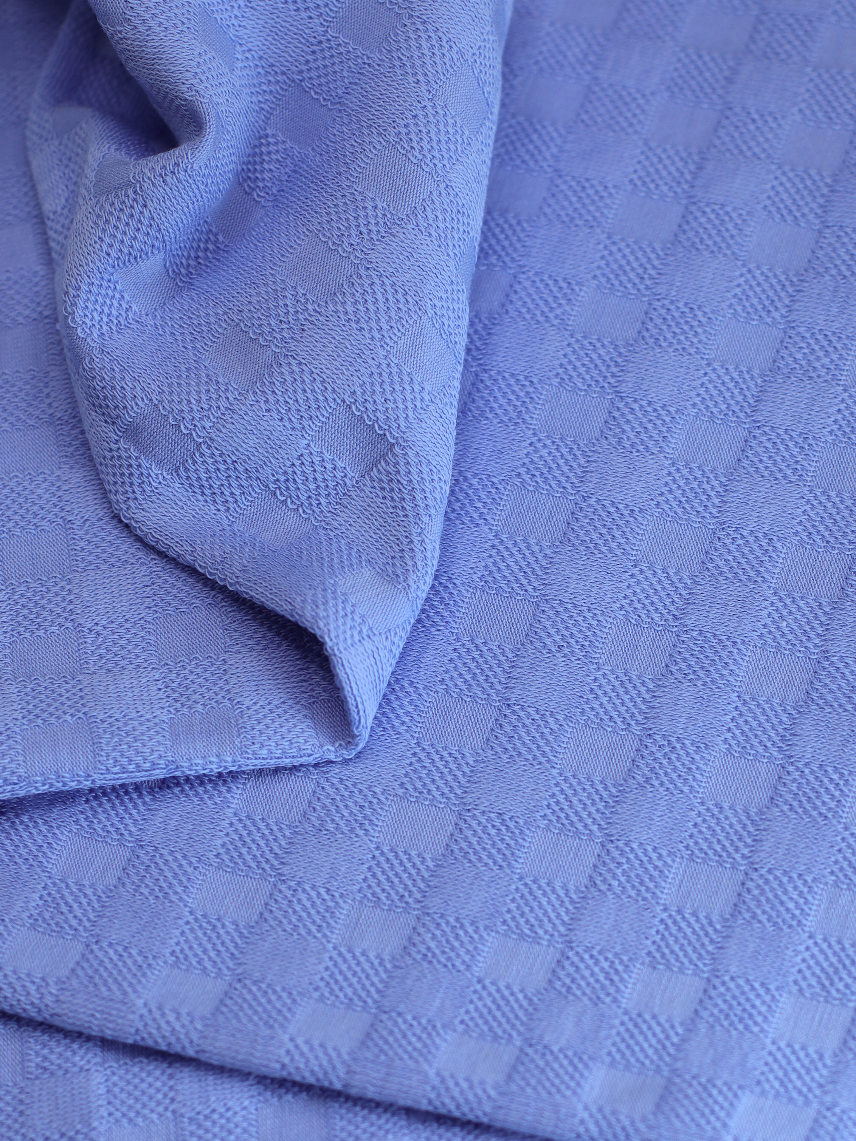 Mind The MAKER - Chess Knit Organic Cotton Knit in Sky Haze