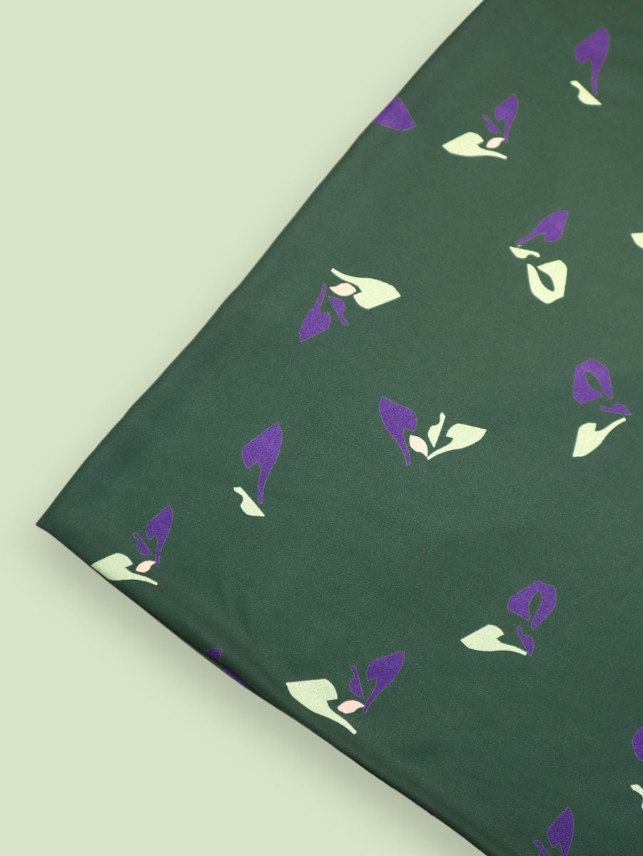 Mind The MAKER - Sprout Green Khaki ECOVERO™ Viscose Leia Crepe