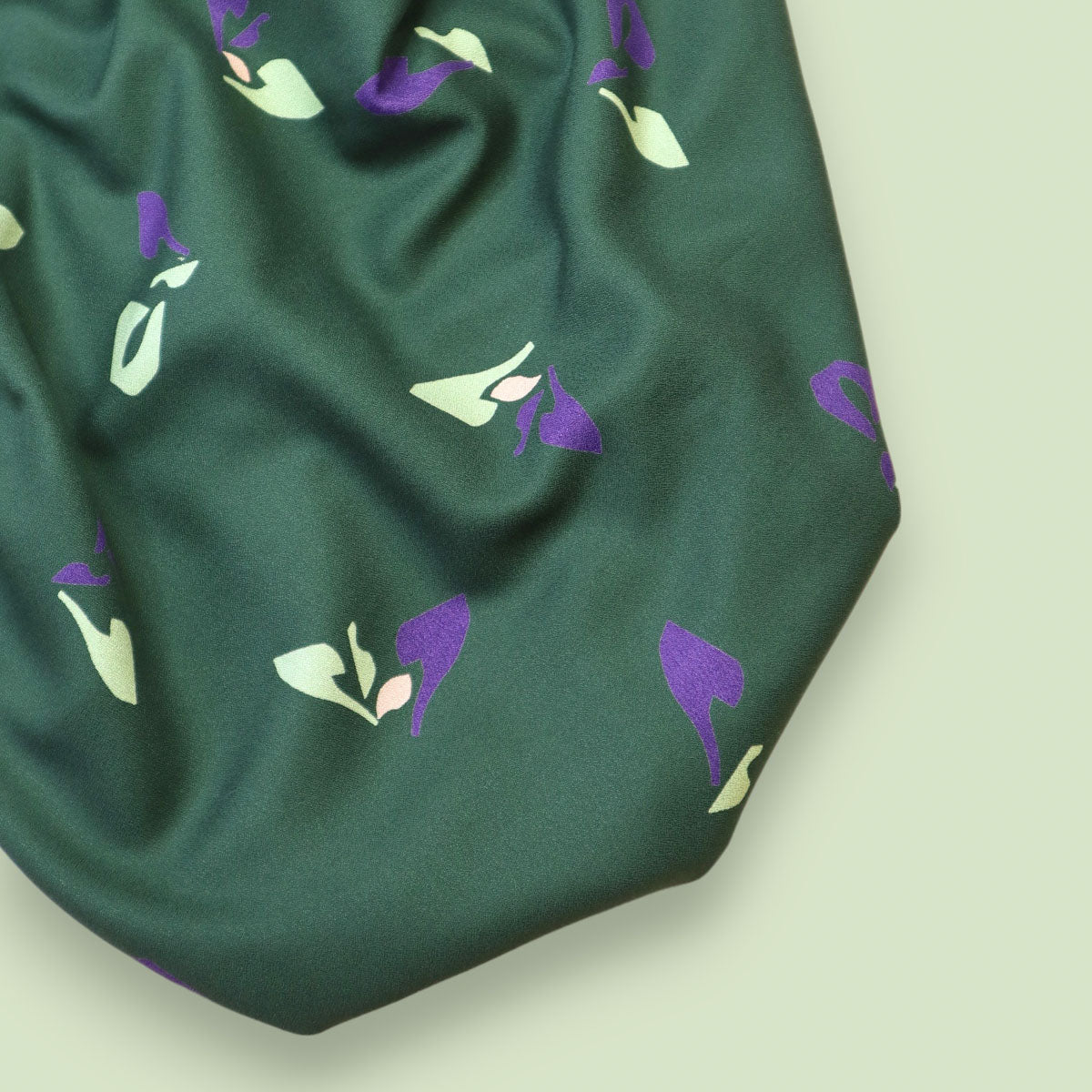 Mind The MAKER - Sprout Green Khaki ECOVERO™ Viscose Leia Crepe