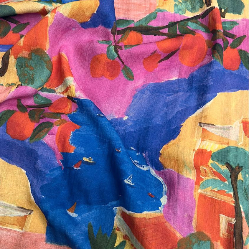 Cousette - Capri Textured Viscose Fabric