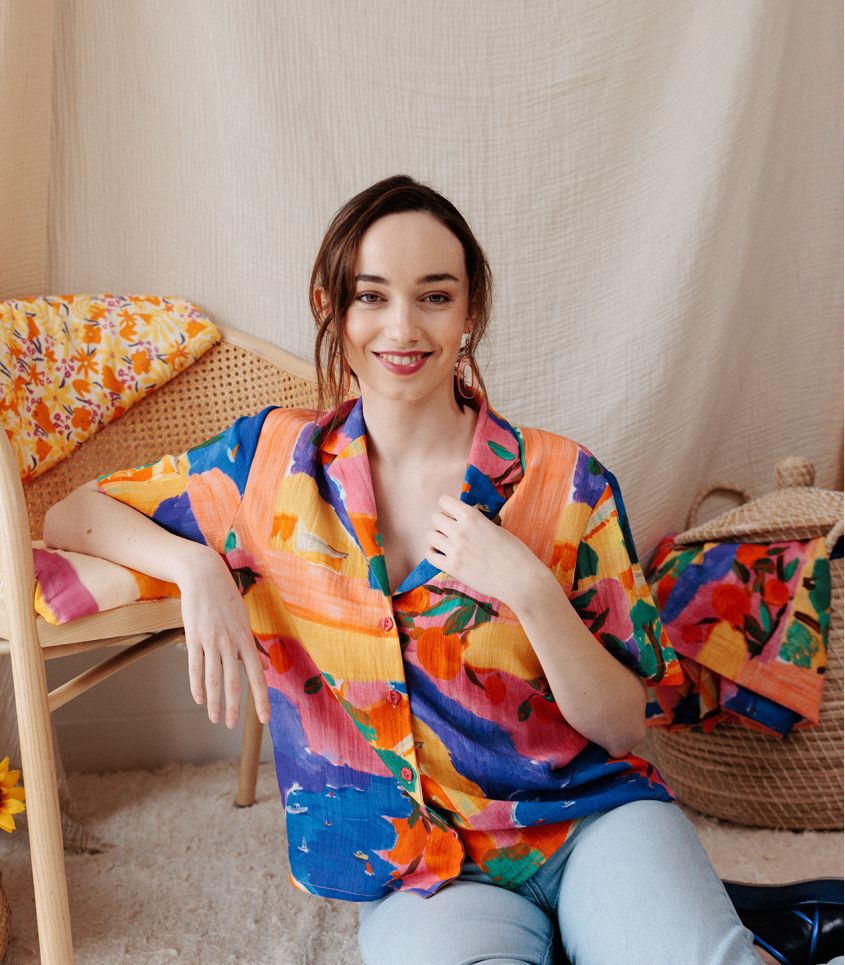 Cousette - Capri Textured Viscose Fabric