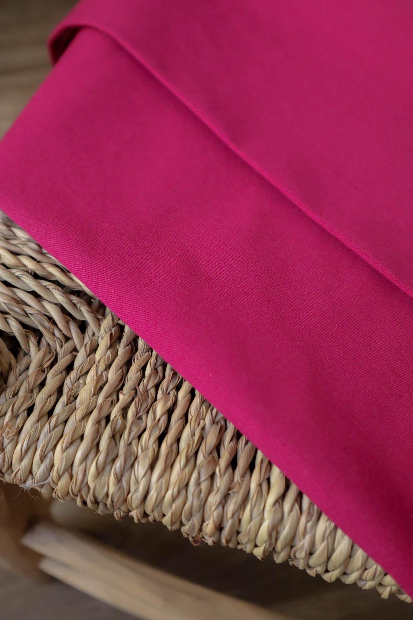 REMNANT 0.58 Metre - Lise Tailor - Pink Gabardine Stretch Cotton Fabric