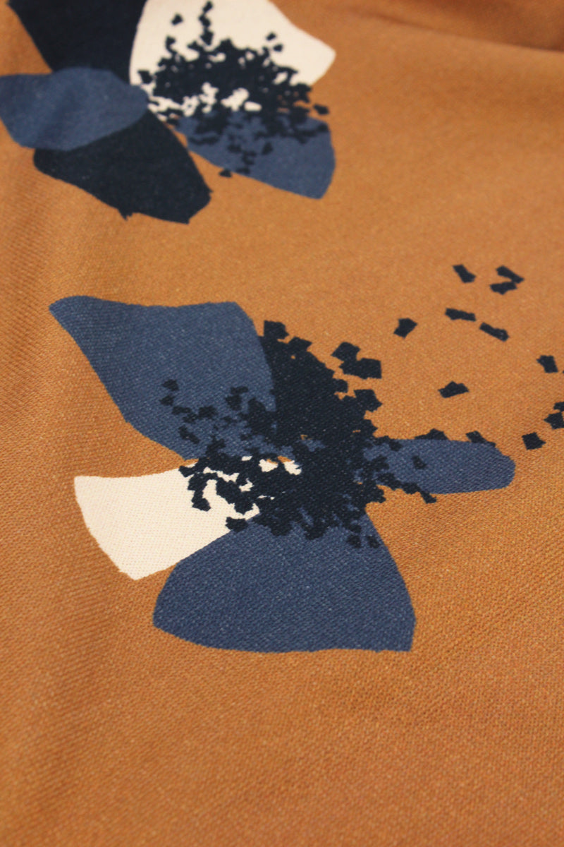 Églantine & Zoé - Anemone Camel Organic Cotton Brushed Sweat-shirting