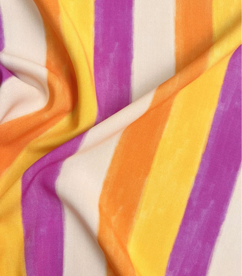 Cousette - Sun Stripes Viscose Fabric