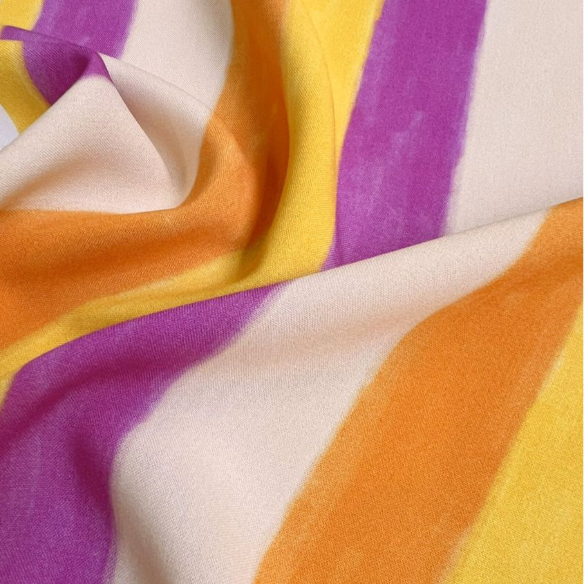 Cousette - Sun Stripes Viscose Fabric