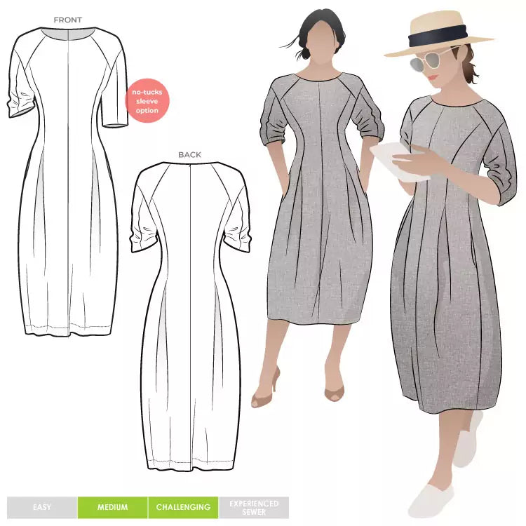 Style ARC - Gertrude Designer Dress (Sizes 4 - 16) Sewing Pattern