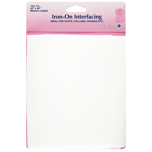 Iron-on interfacing Medium Weight - White 100cm x 100cm