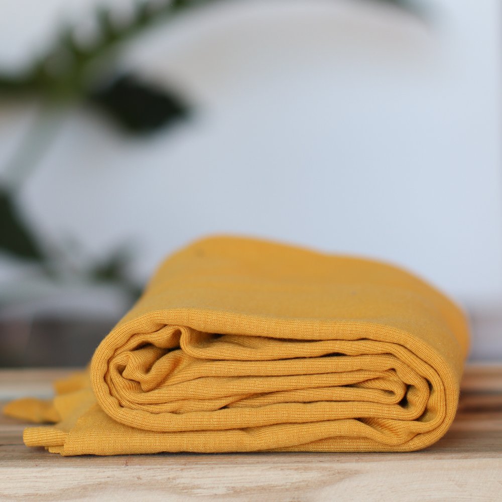 REMNANT 1.8 Metres - Meet MILK - Fine Rib Jersey Amber with TENCEL™ fibres