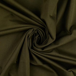 REMNANT 0.76 Metre - Essential Chic Khaki Plain Cotton Jersey Fabric