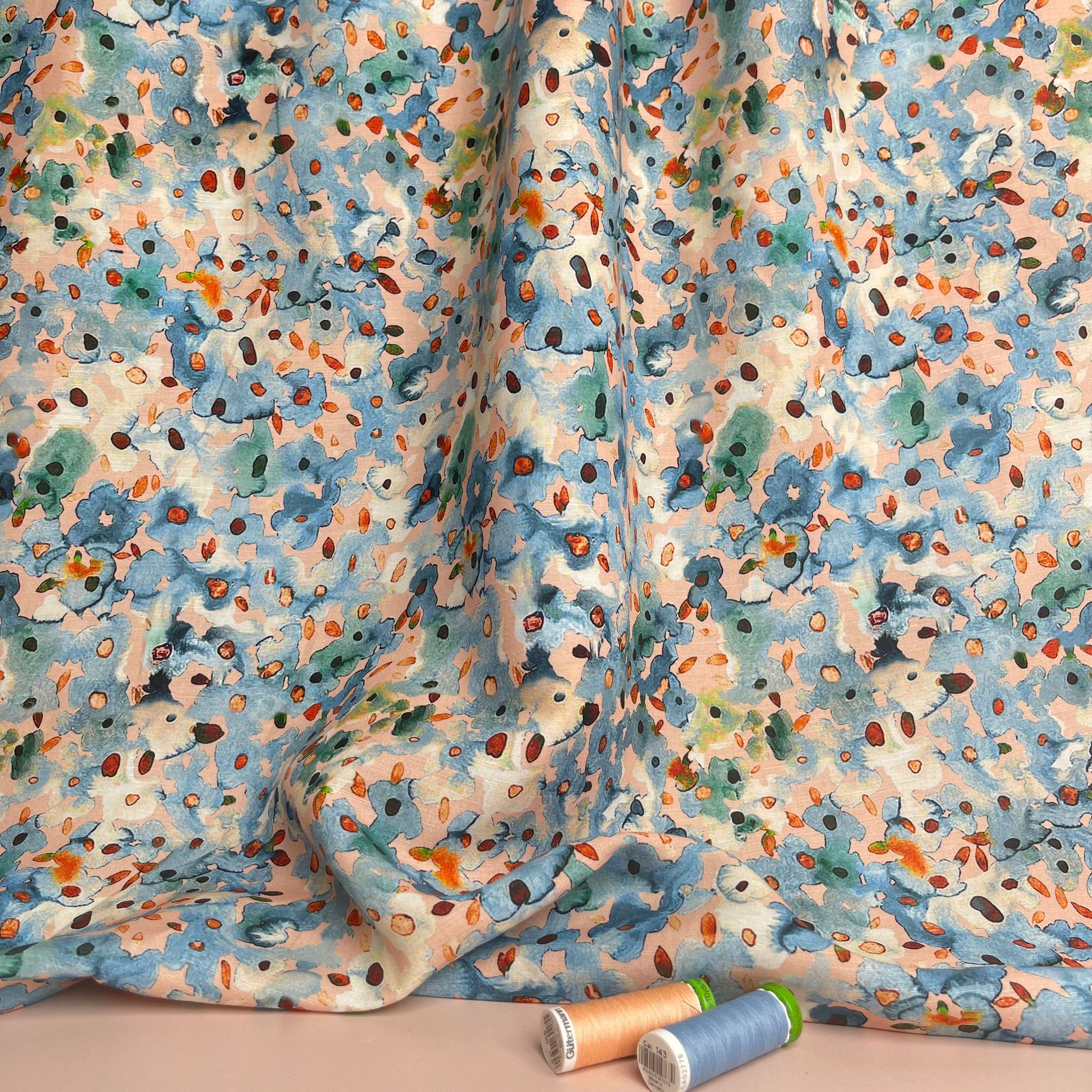 Spring Blooms Linen with Tencel™ Fibres