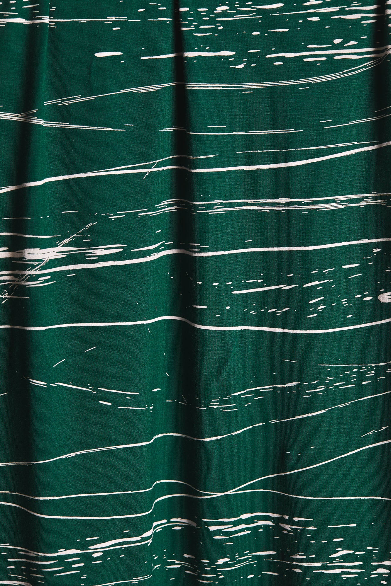 Mind The MAKER - Stray Lines Bottle Green ECOVERO™ Saja Viscose Jersey