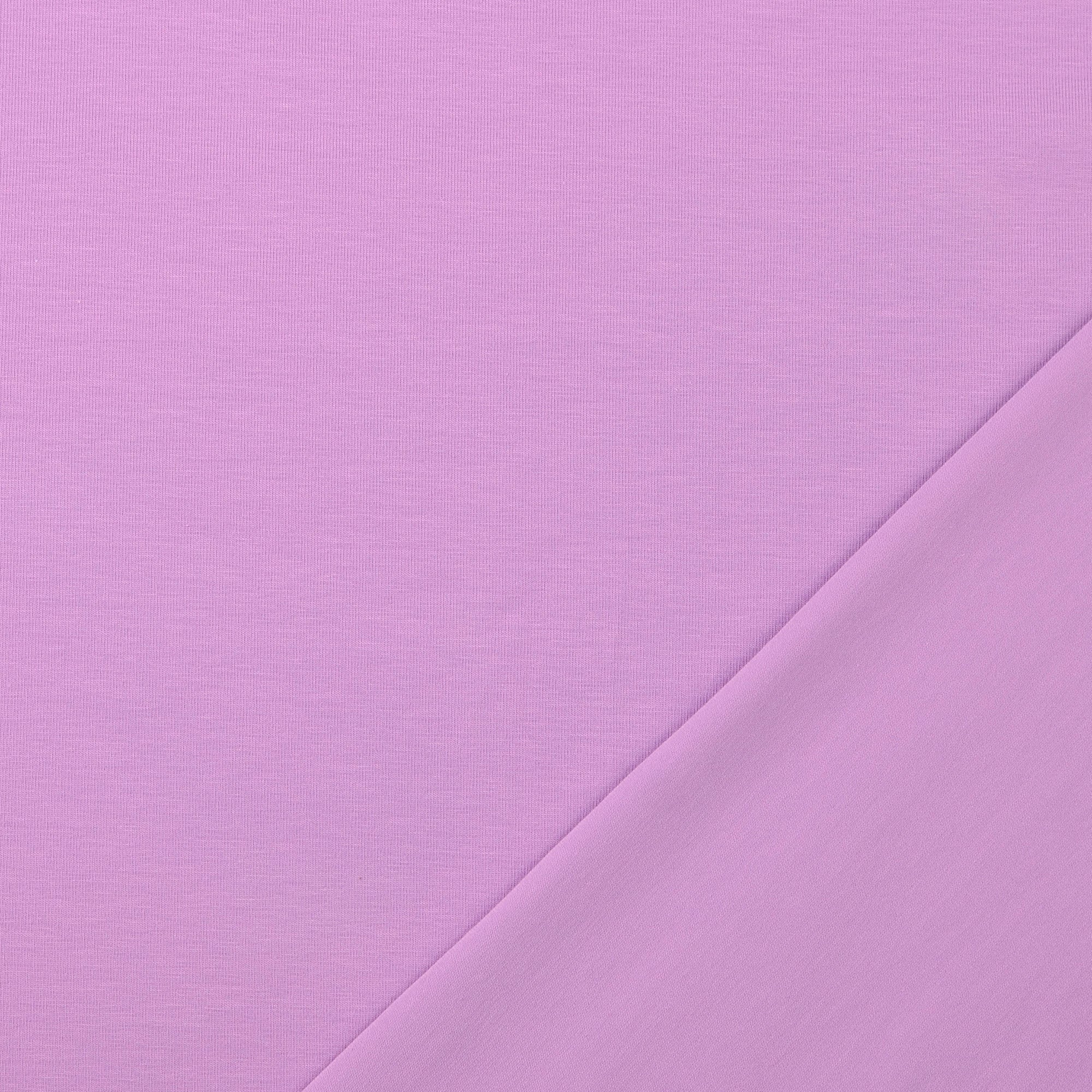 Essential Chic Lilac Plain Cotton Jersey Fabric