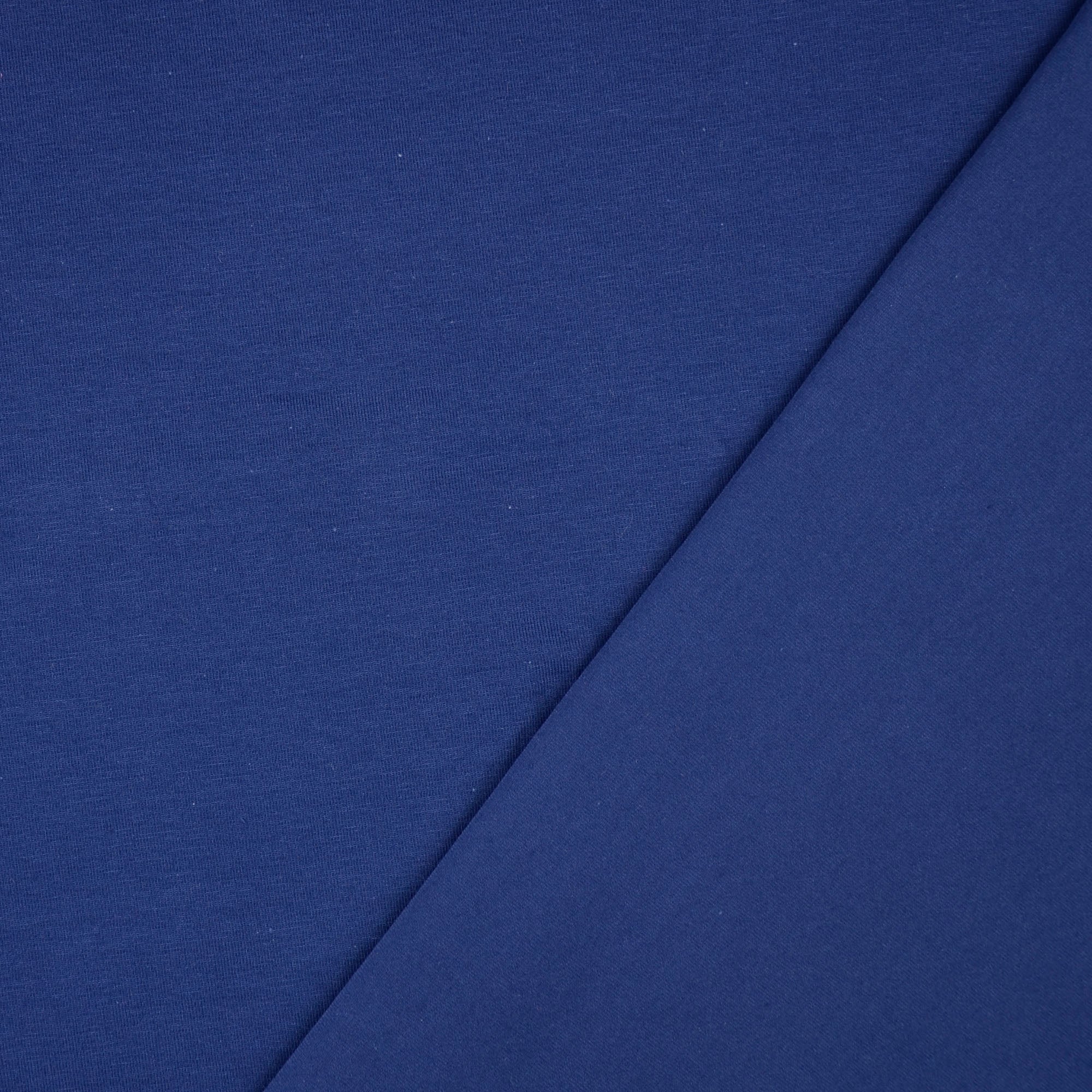 Essential Chic Navy Blue Plain Cotton Jersey Fabric