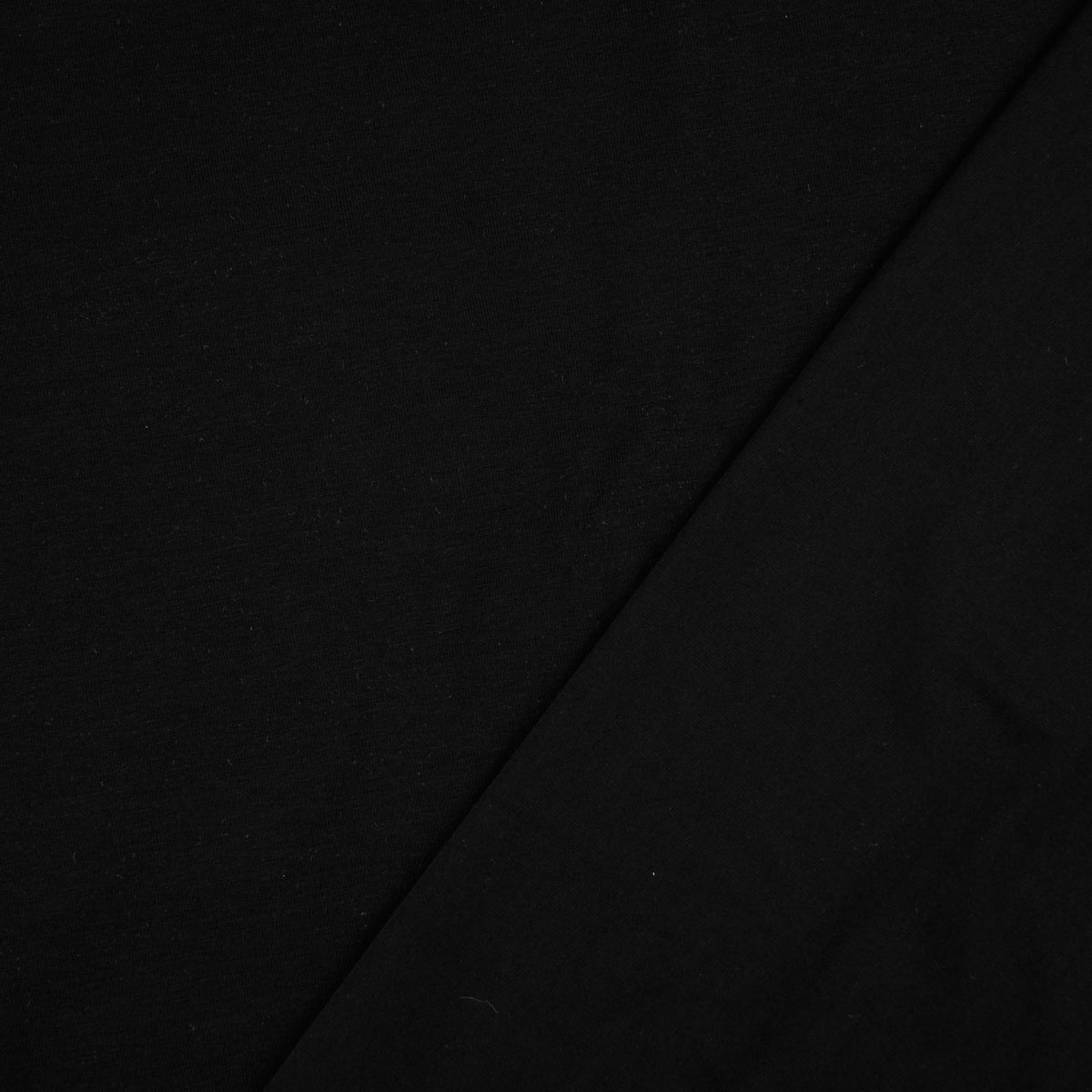 Essential Chic Black Plain Cotton Jersey Fabric Lamazi Fabrics
