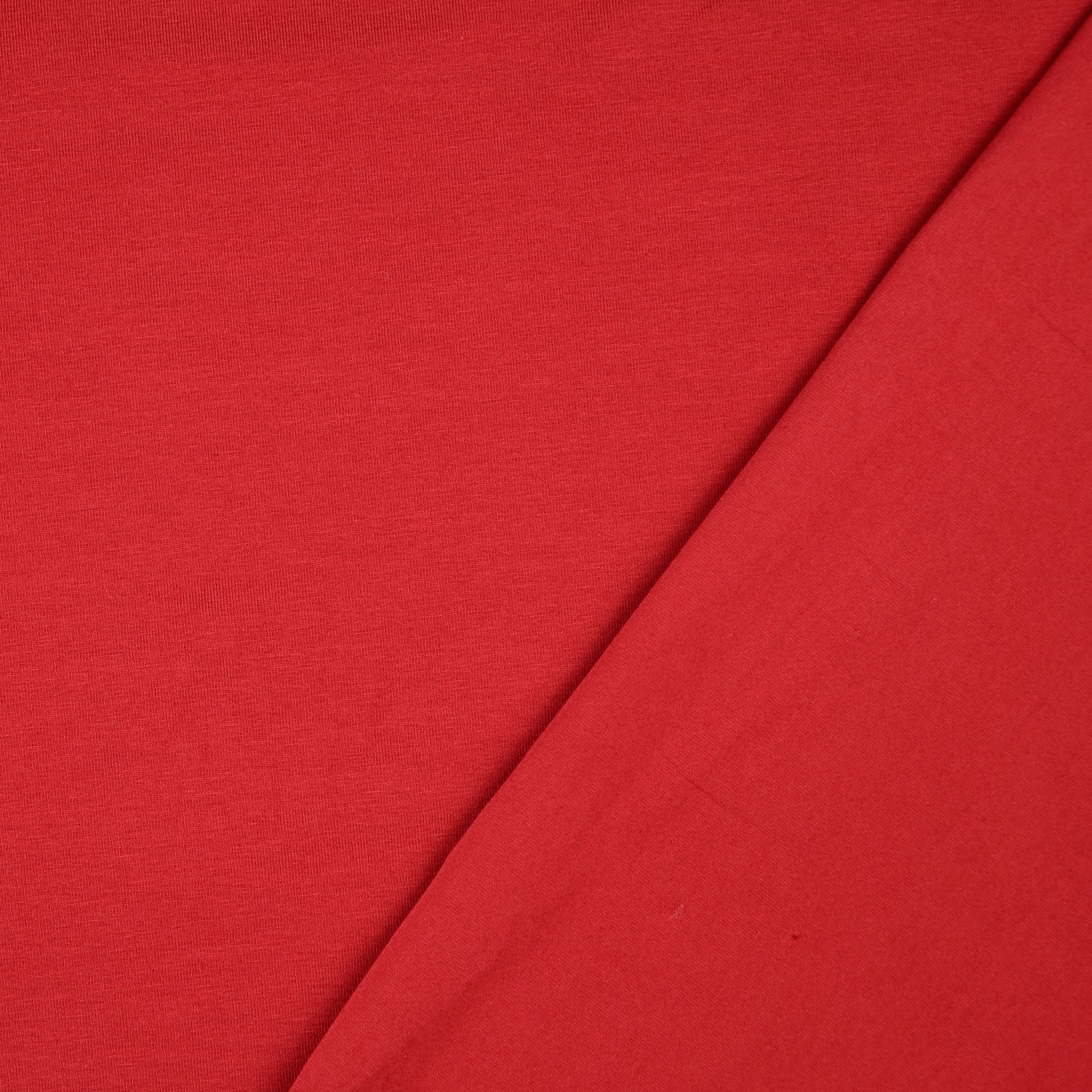 Essential Chic Red Wine Plain Cotton Jersey Fabric