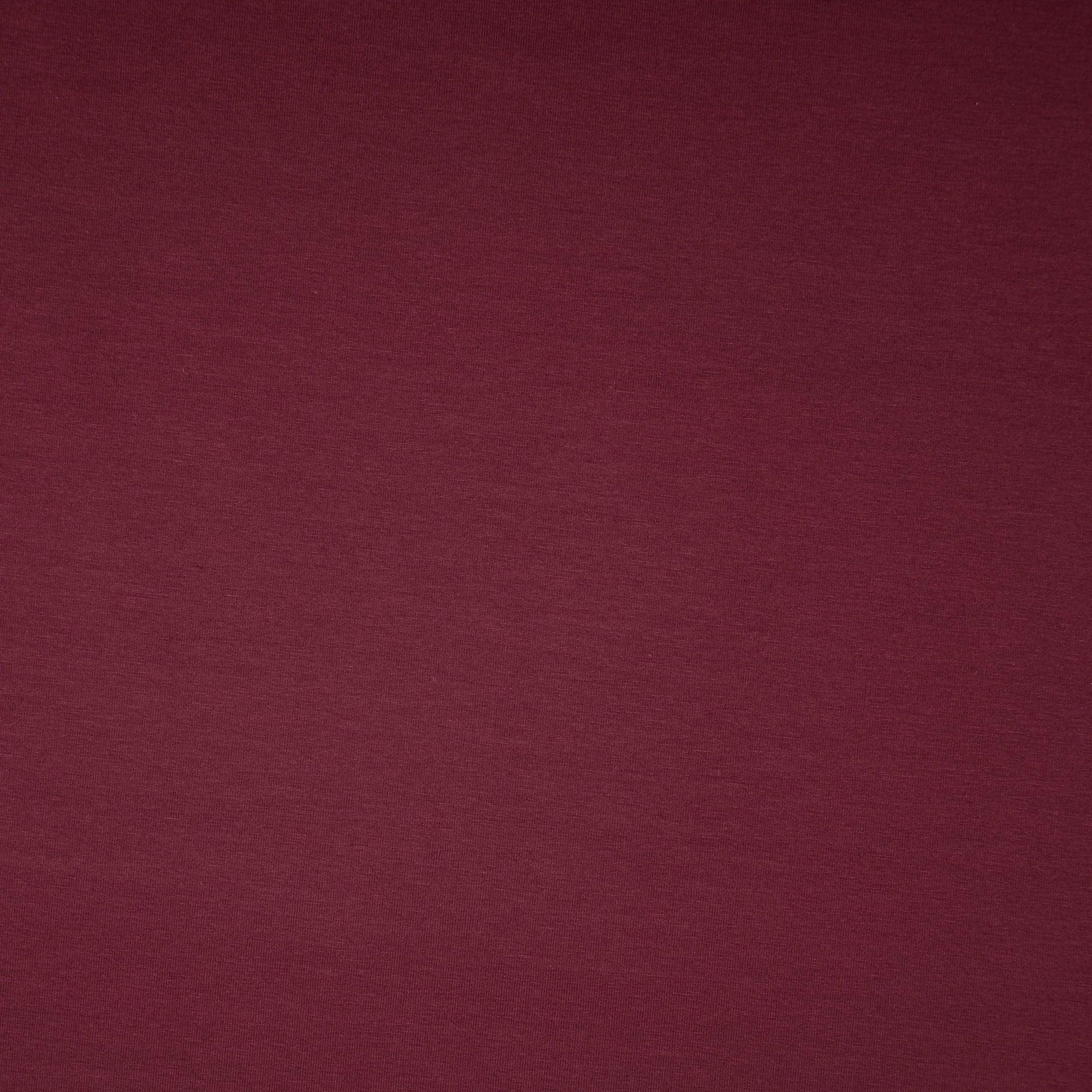 REMNANT 1.39 Metres - Essential Chic Aubergine Plain Cotton Jersey Fabric