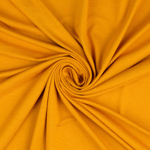 Inspire Ochre Solid Viscose Jersey Fabric