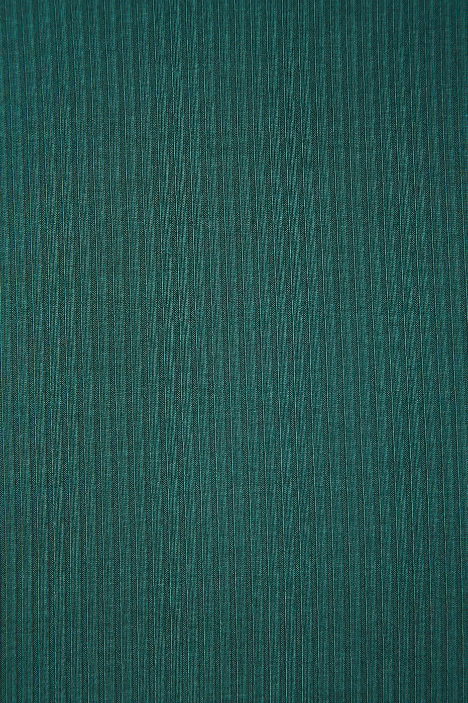 Derby Ribbed Jersey Emerald with TENCEL™ Modal Fibres