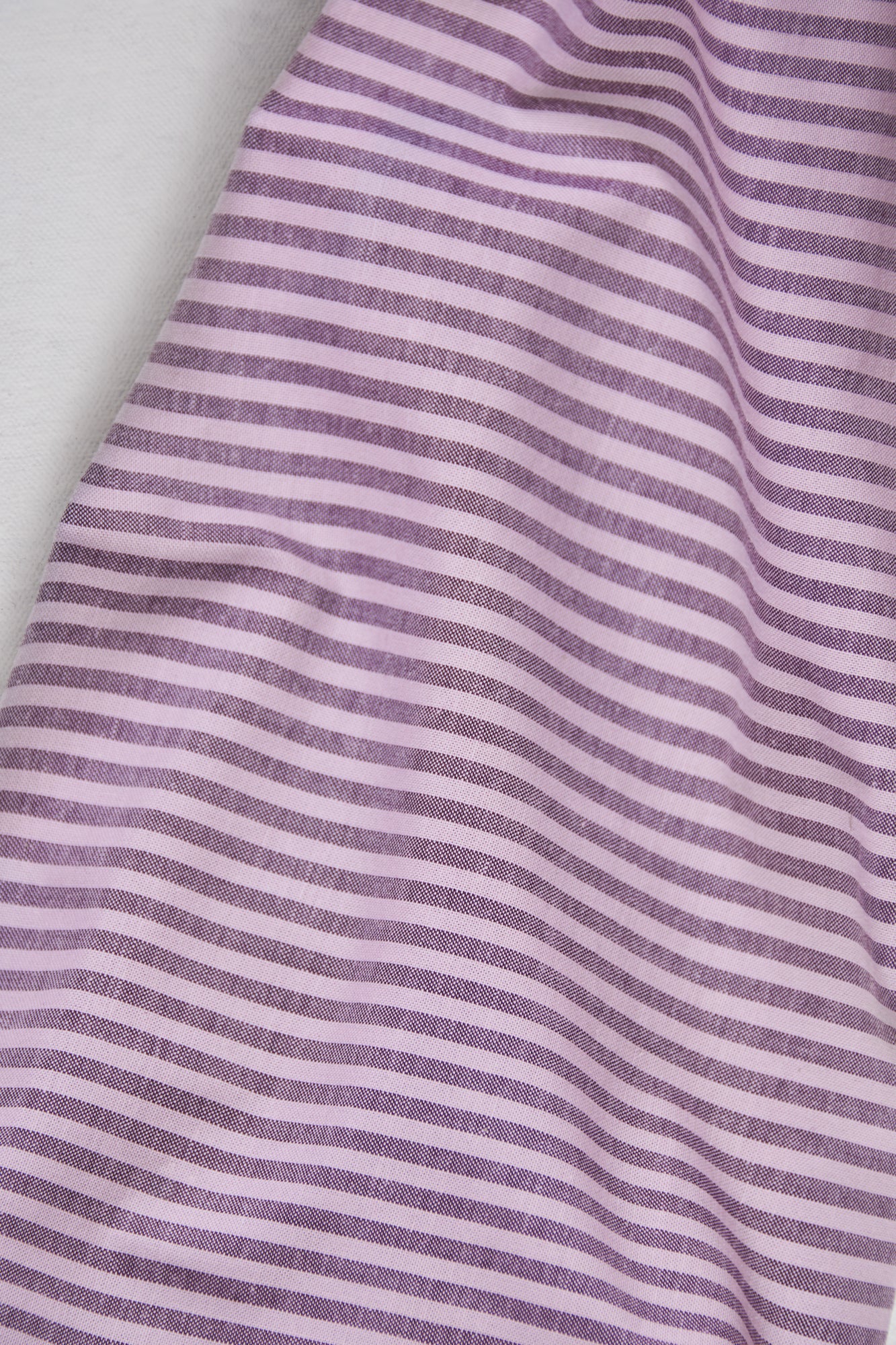 Organic Cotton Oxford Stripes - Lilac / Plum
