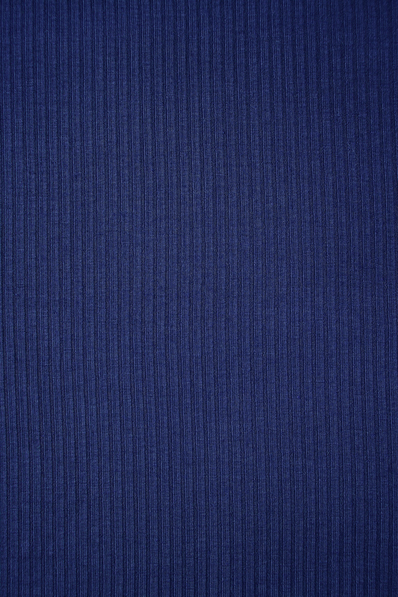 REMNANT 0.21 metre - Derby Ribbed Jersey Lapis with TENCEL™ Modal Fibres