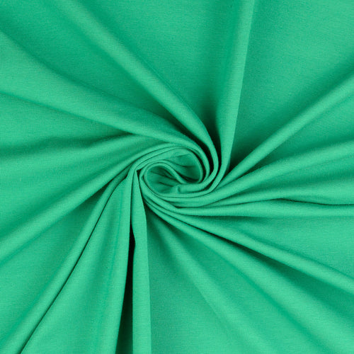 Essential Chic Emerald Green Cotton Jersey Fabric