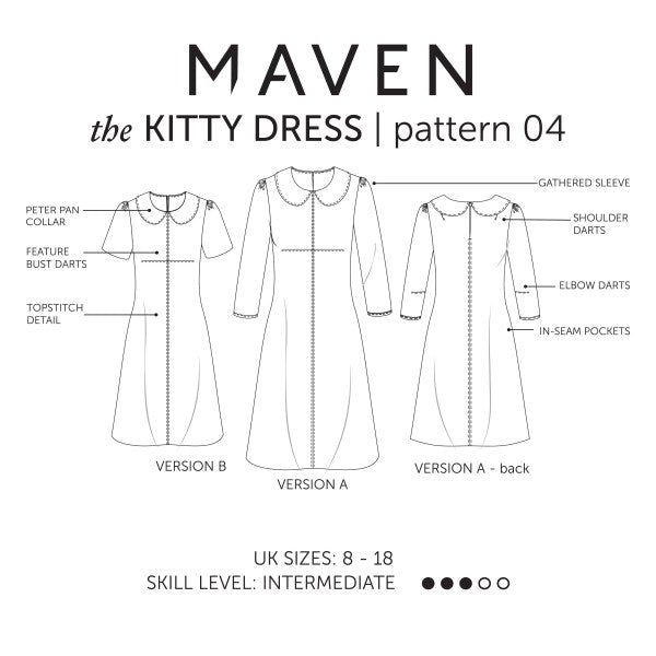 Maven Sewing Patterns - The Kitty Dress