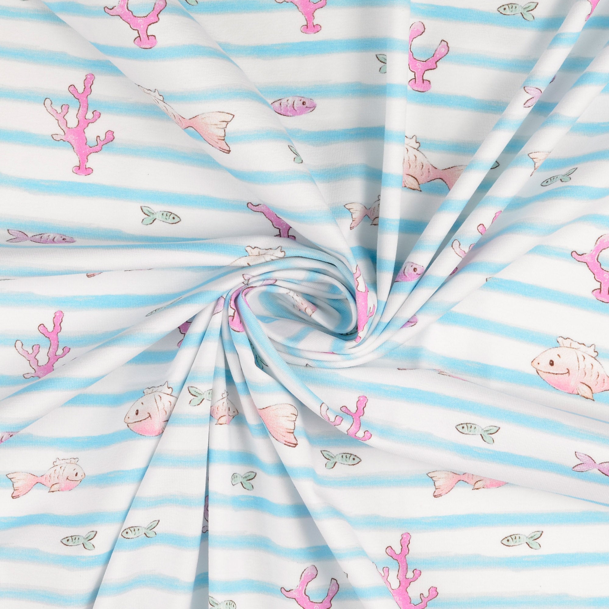 Aquarium Cotton Jersey Fabric